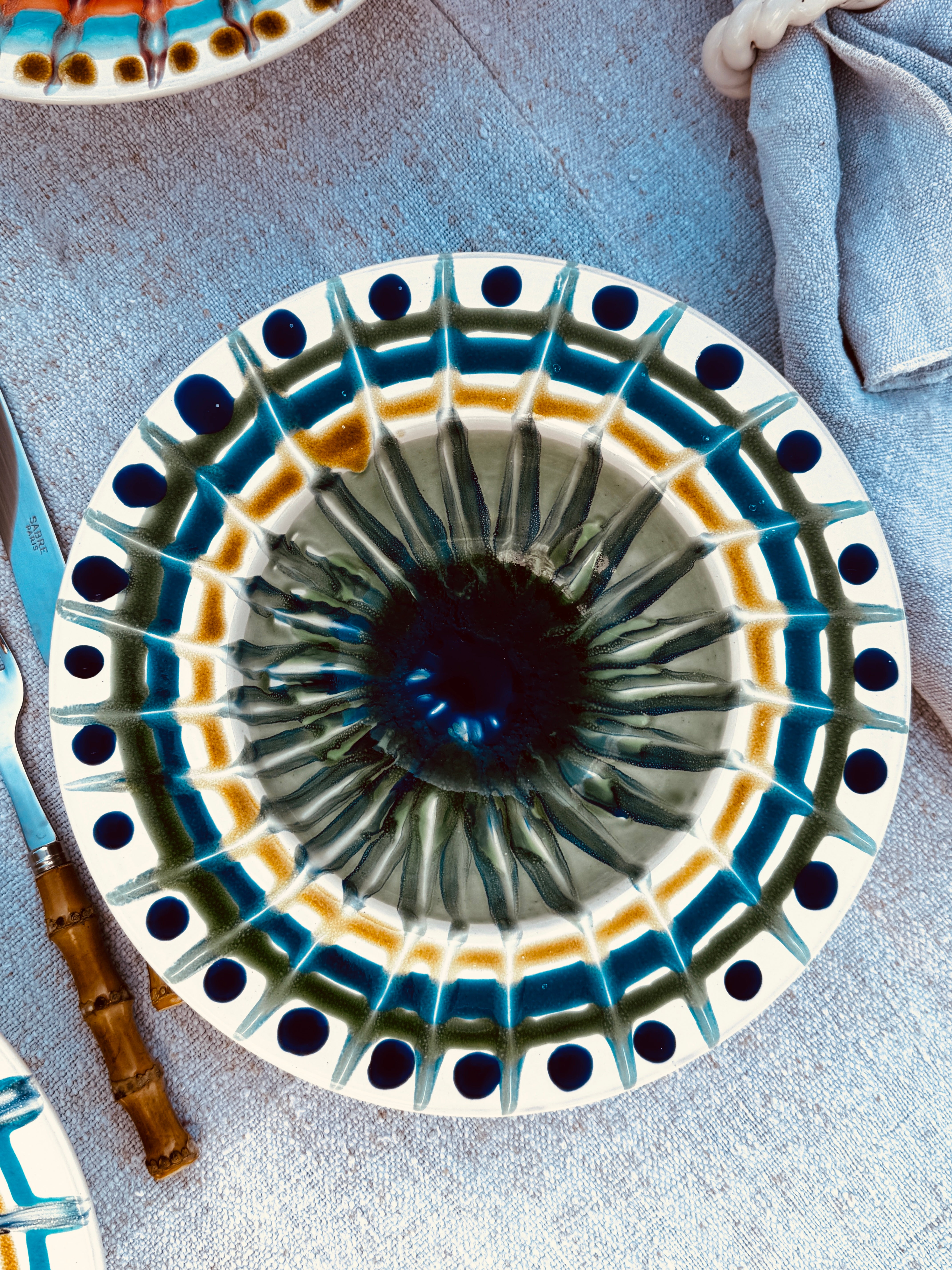 Handmade Italian Pasta Bowl 25 cm | Cappello di Prete Set of 6