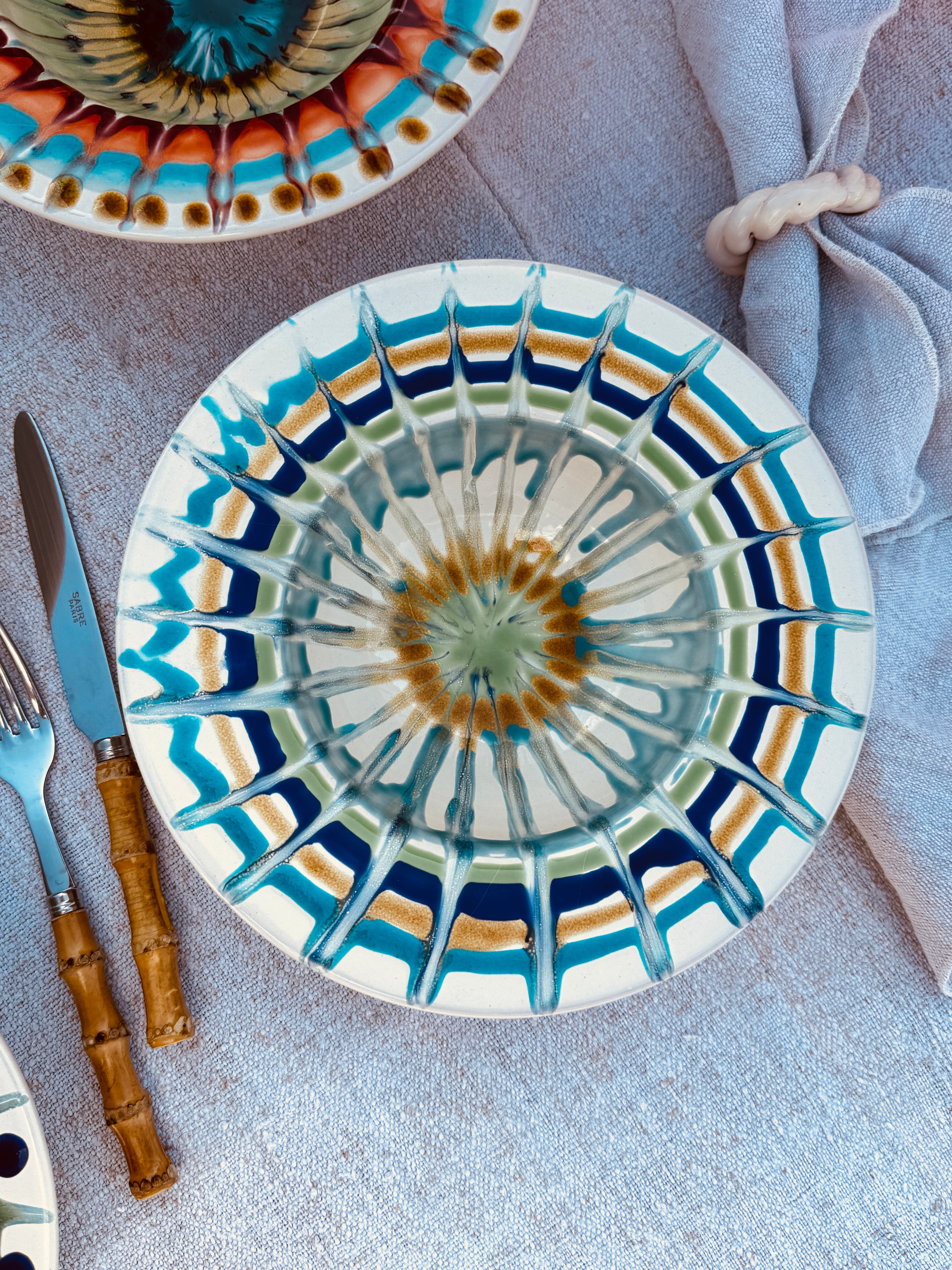 Handmade Italian Pasta Bowl 25 cm | Cappello di Prete Set of 6