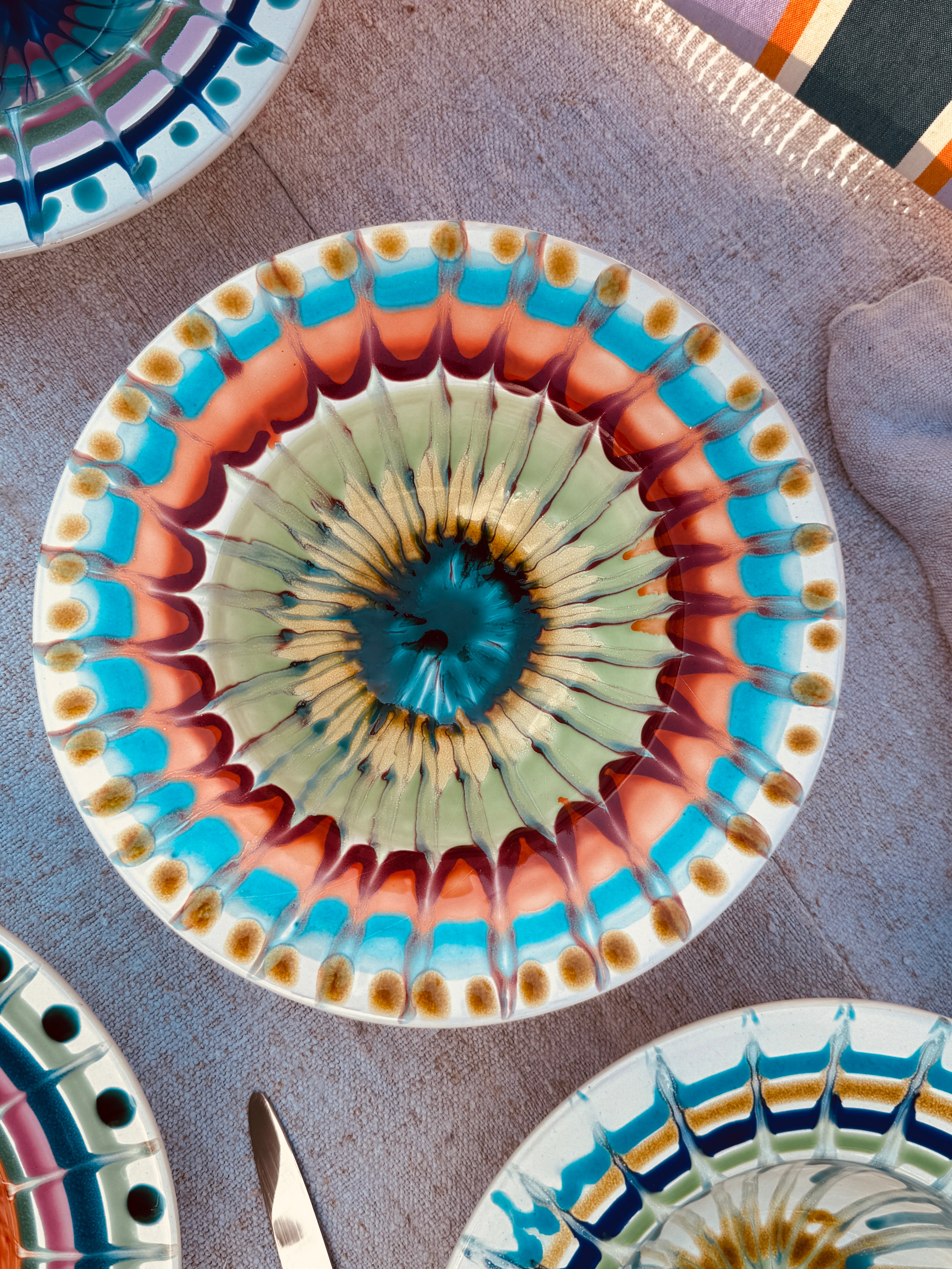 Handmade Italian Pasta Bowl 25 cm | Cappello di Prete Set of 6