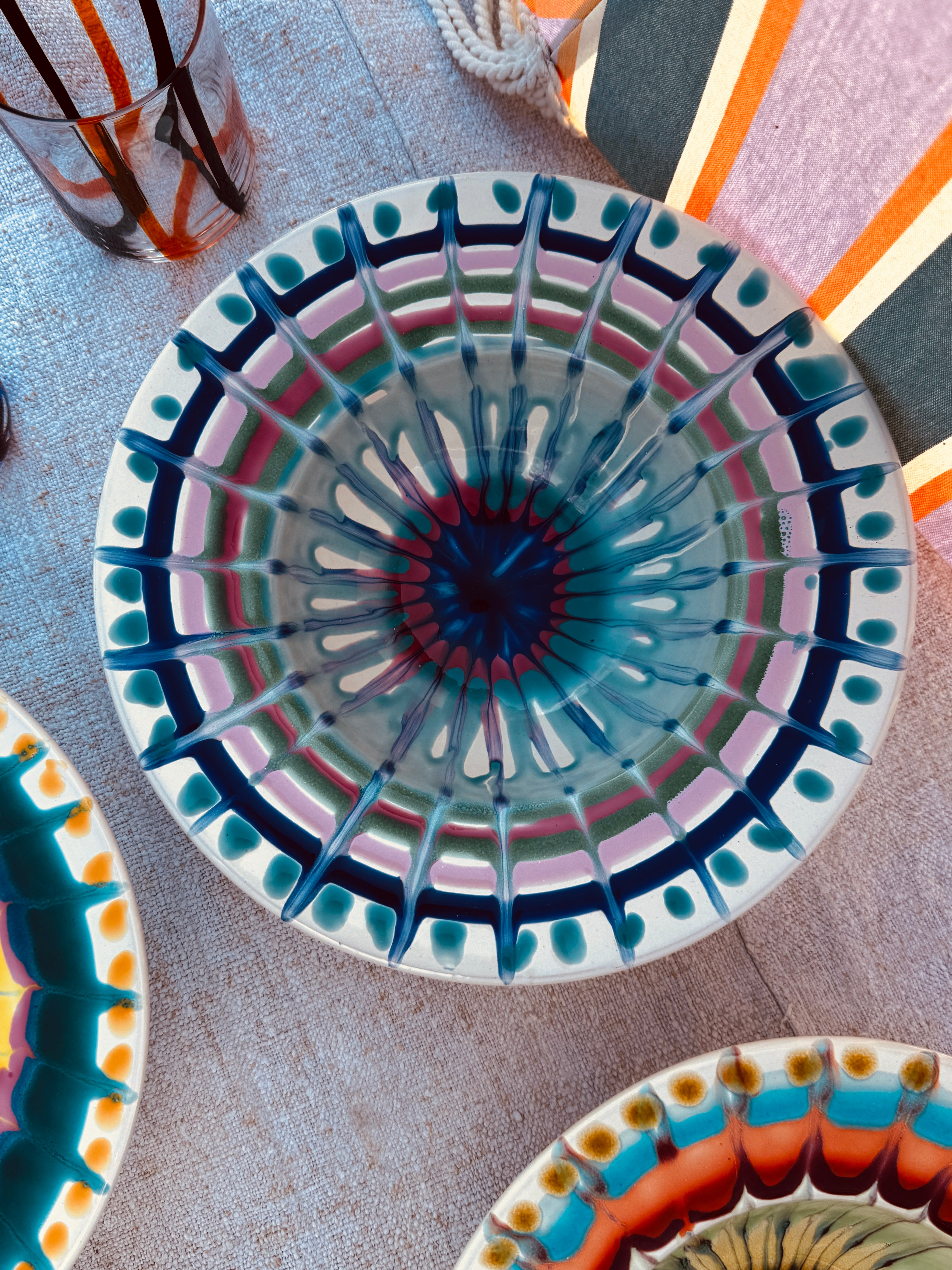 Handmade Italian Pasta Bowl 25 cm | Cappello di Prete Set of 6