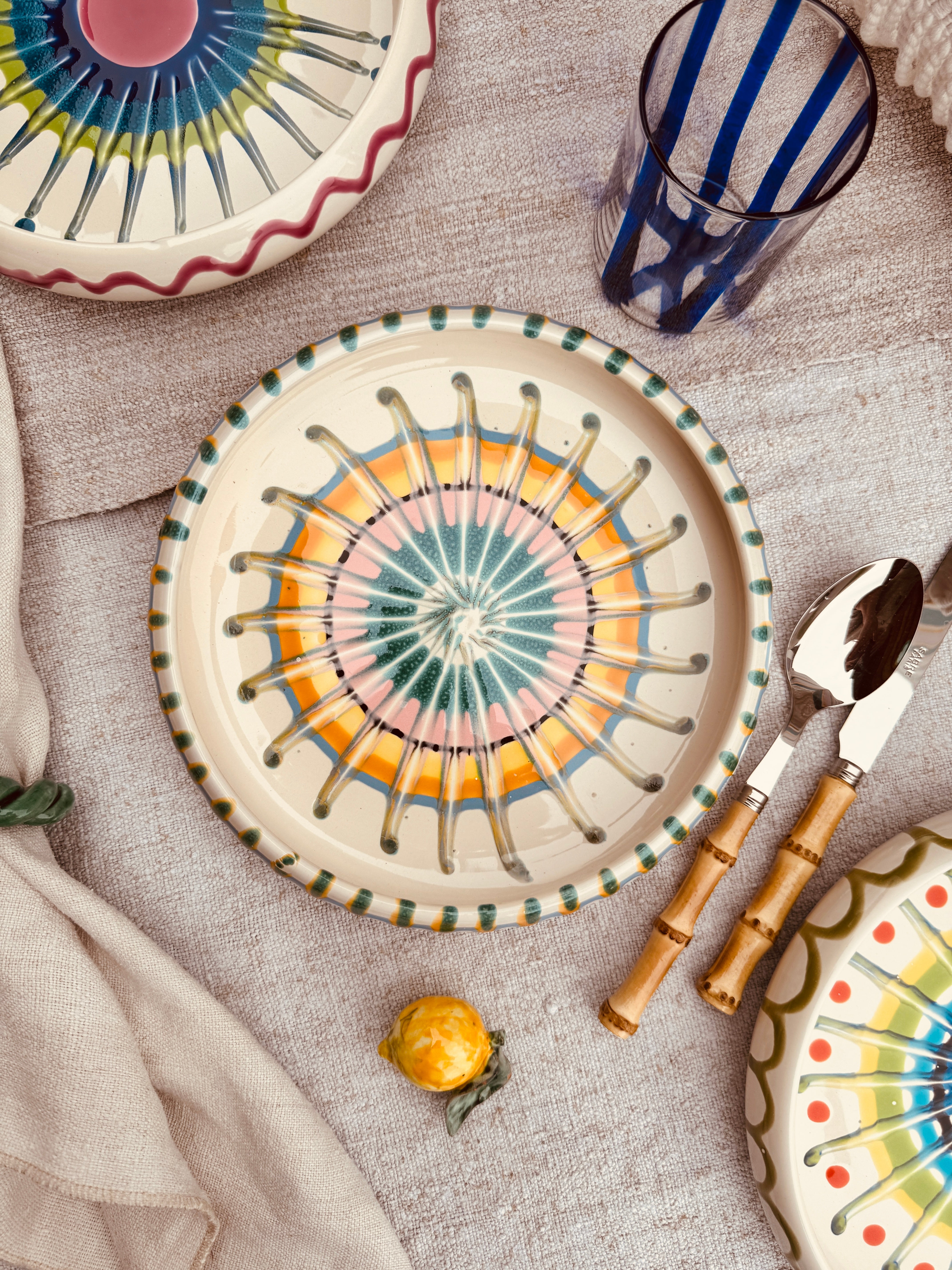 Psychodelic Frisbee Plate - 25cm "Lido da Franco"