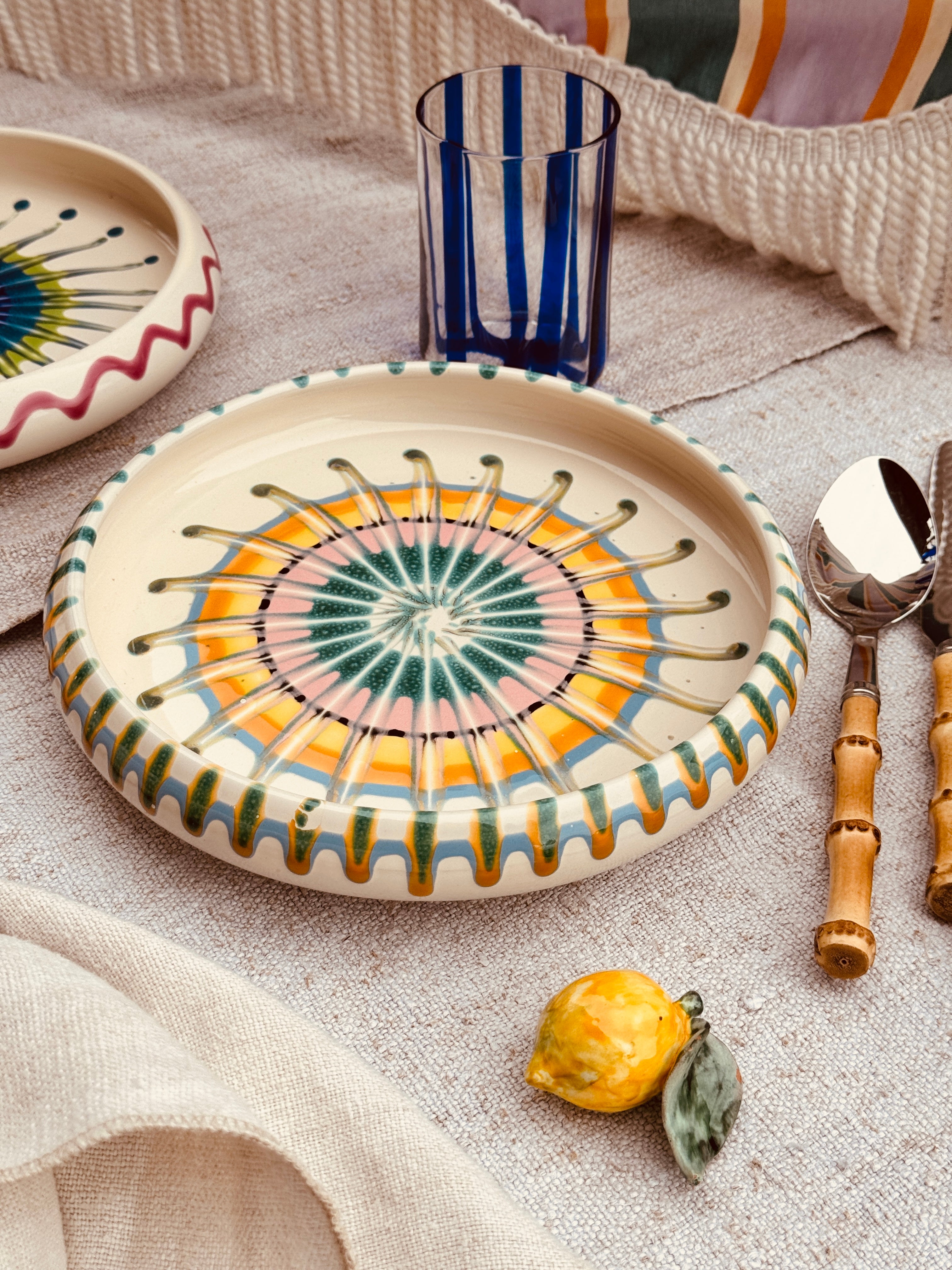 Psychodelic Frisbee Plate - 25cm "Lido da Franco"