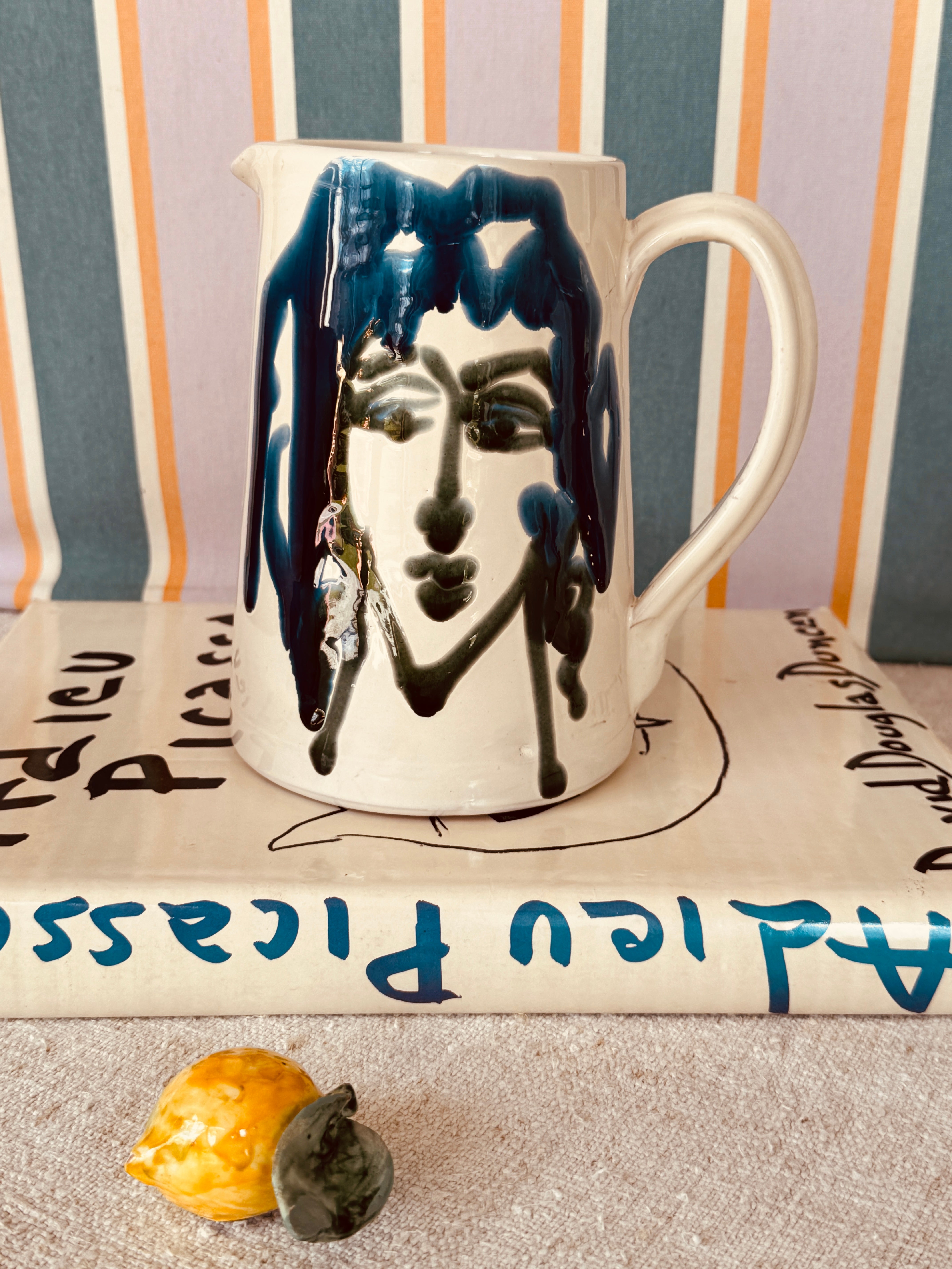 Italian Ceramic Jug 1L | Handmade Carafe & Decorative Vase