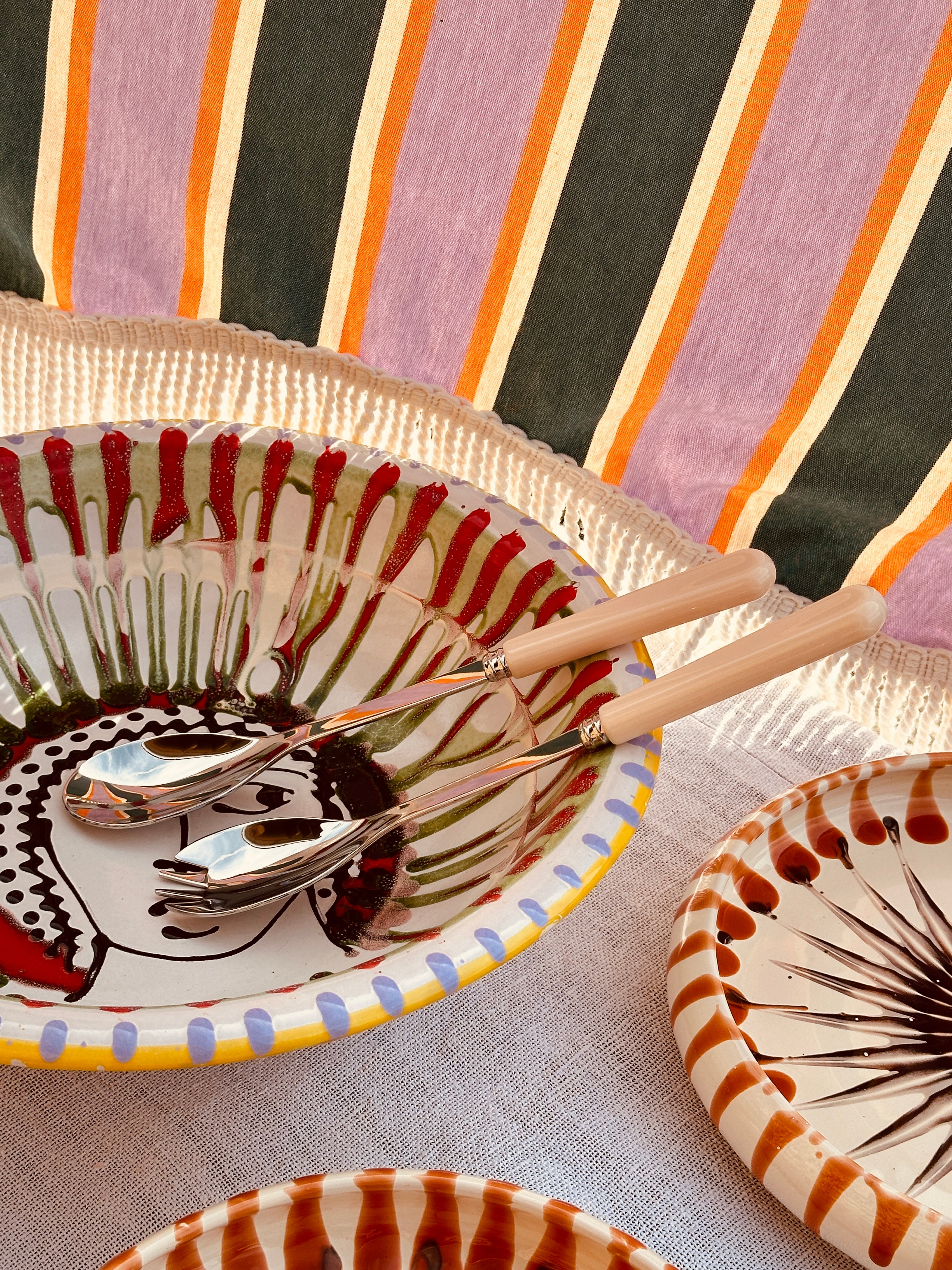 "Pop Avorio" Salad Besteck 2er Set