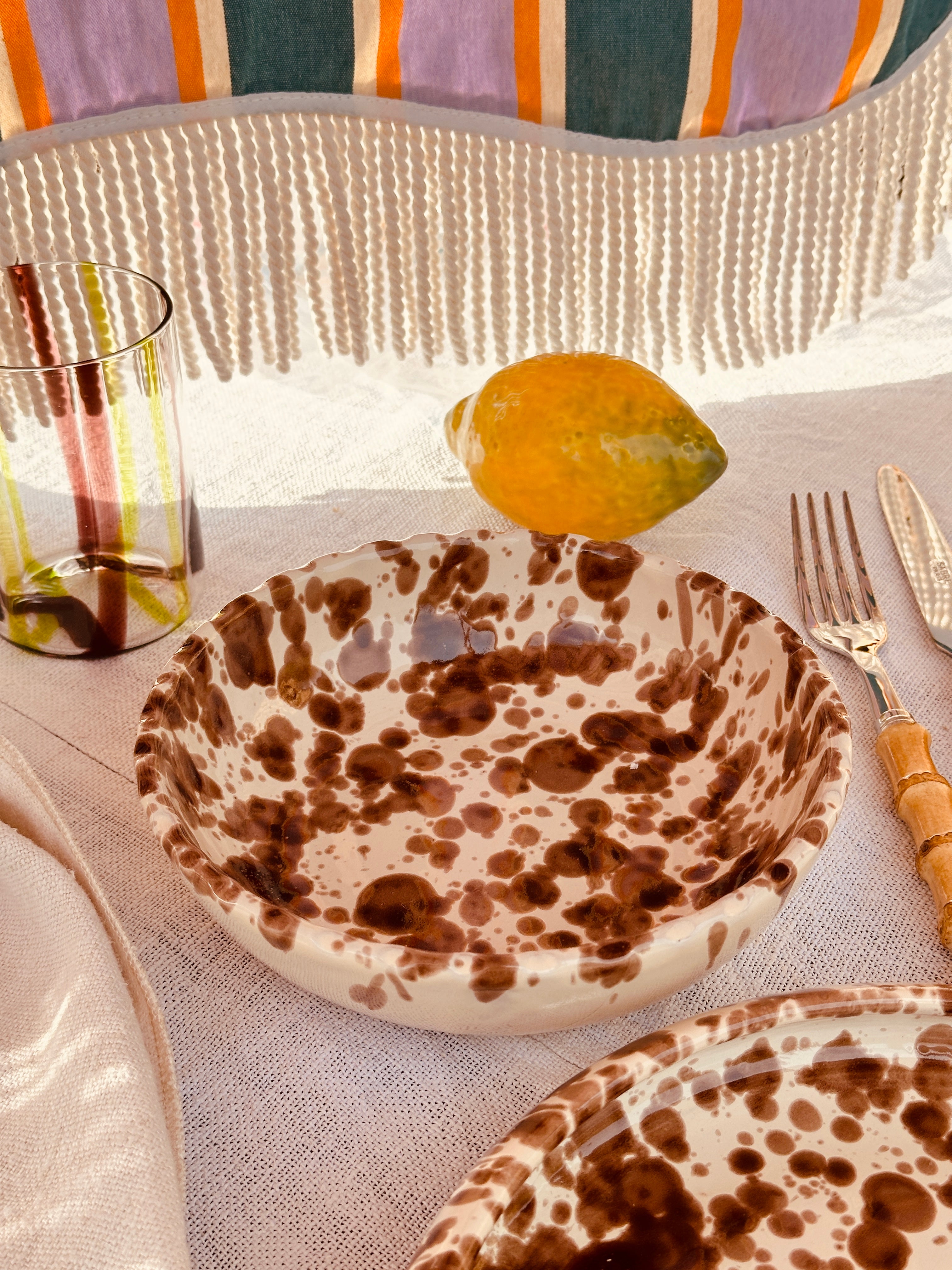 Schizzato Pasta Bowl "Marone" Sale