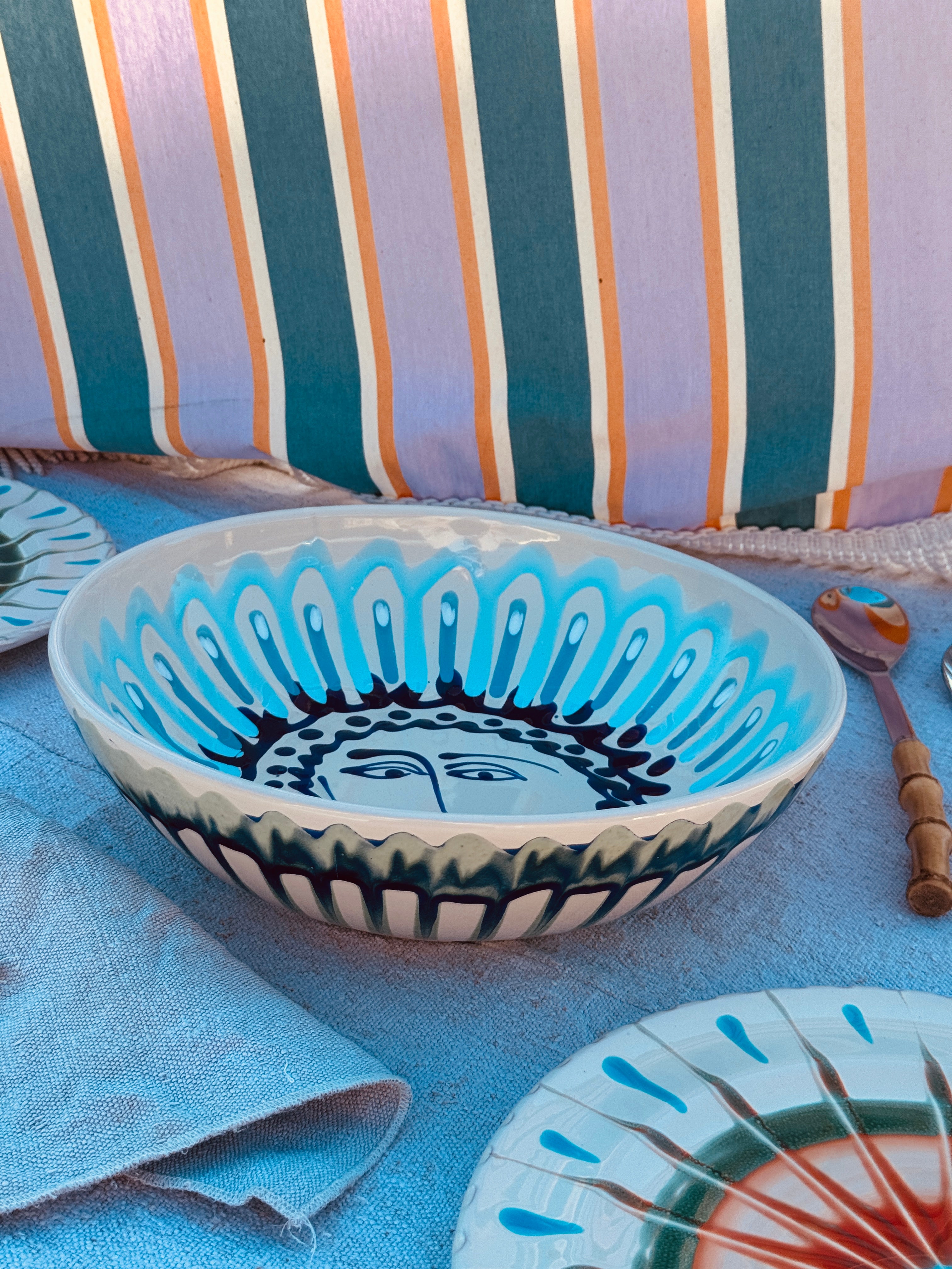 Salatschale Psychodelic & Viso - 30cm “Unikat Einzelstück - nur 1 x erhältlich"