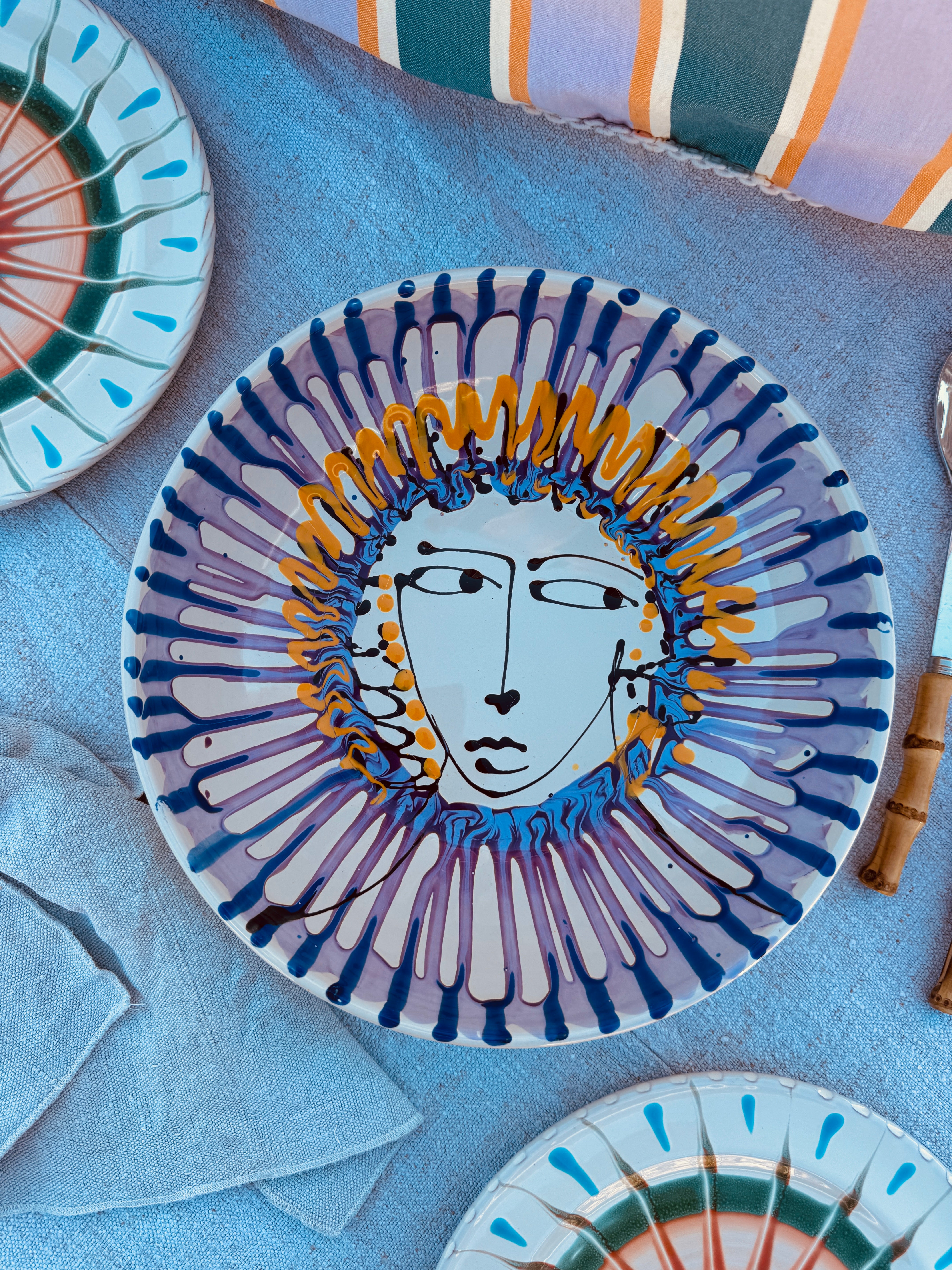 Salatschale Psychodelic & Viso - 30cm “Unikat Einzelstück - nur 1 x erhältlich"