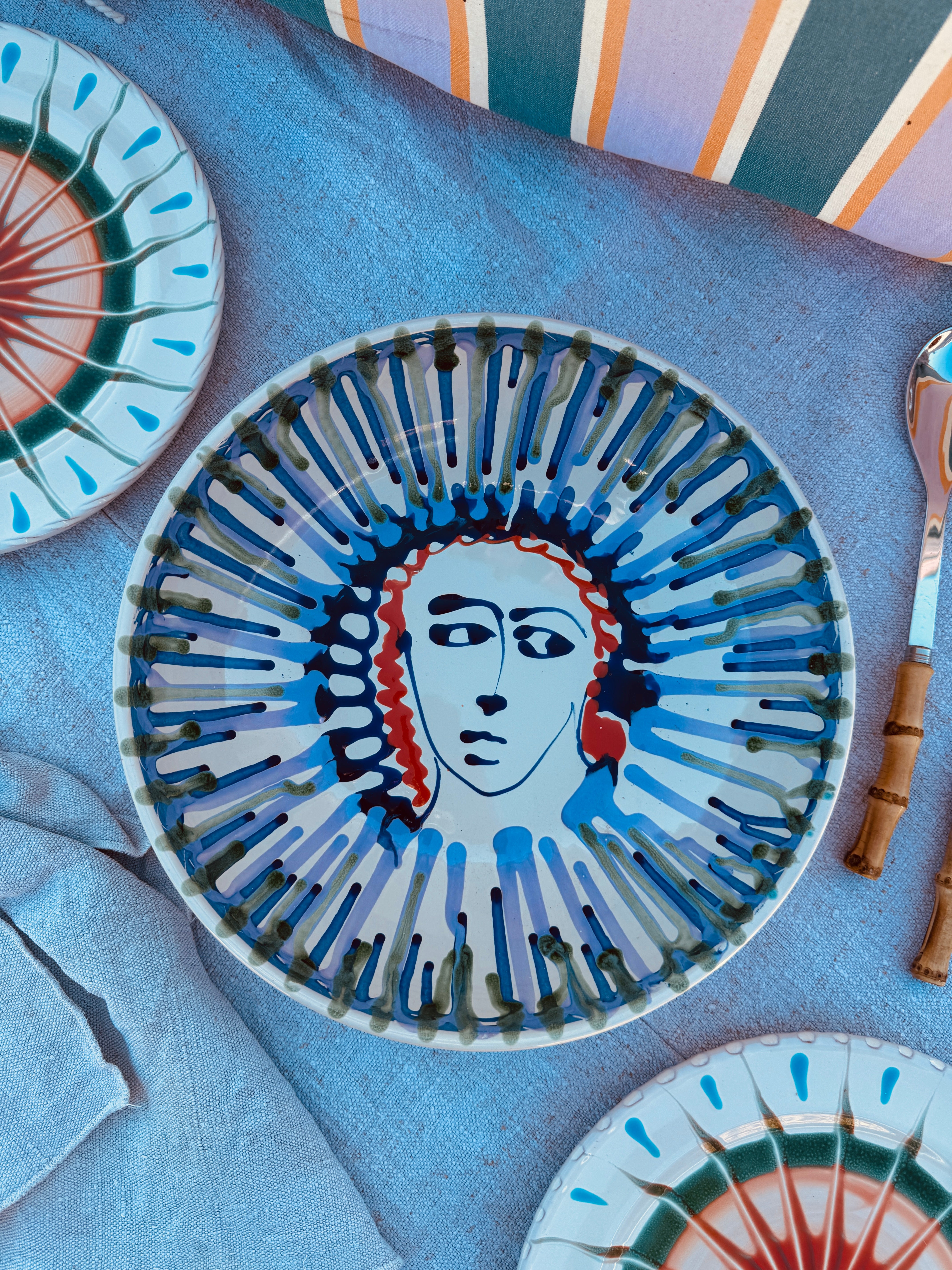 Salatschale Psychodelic & Viso - 30cm “Unikat Einzelstück - nur 1 x erhältlich"