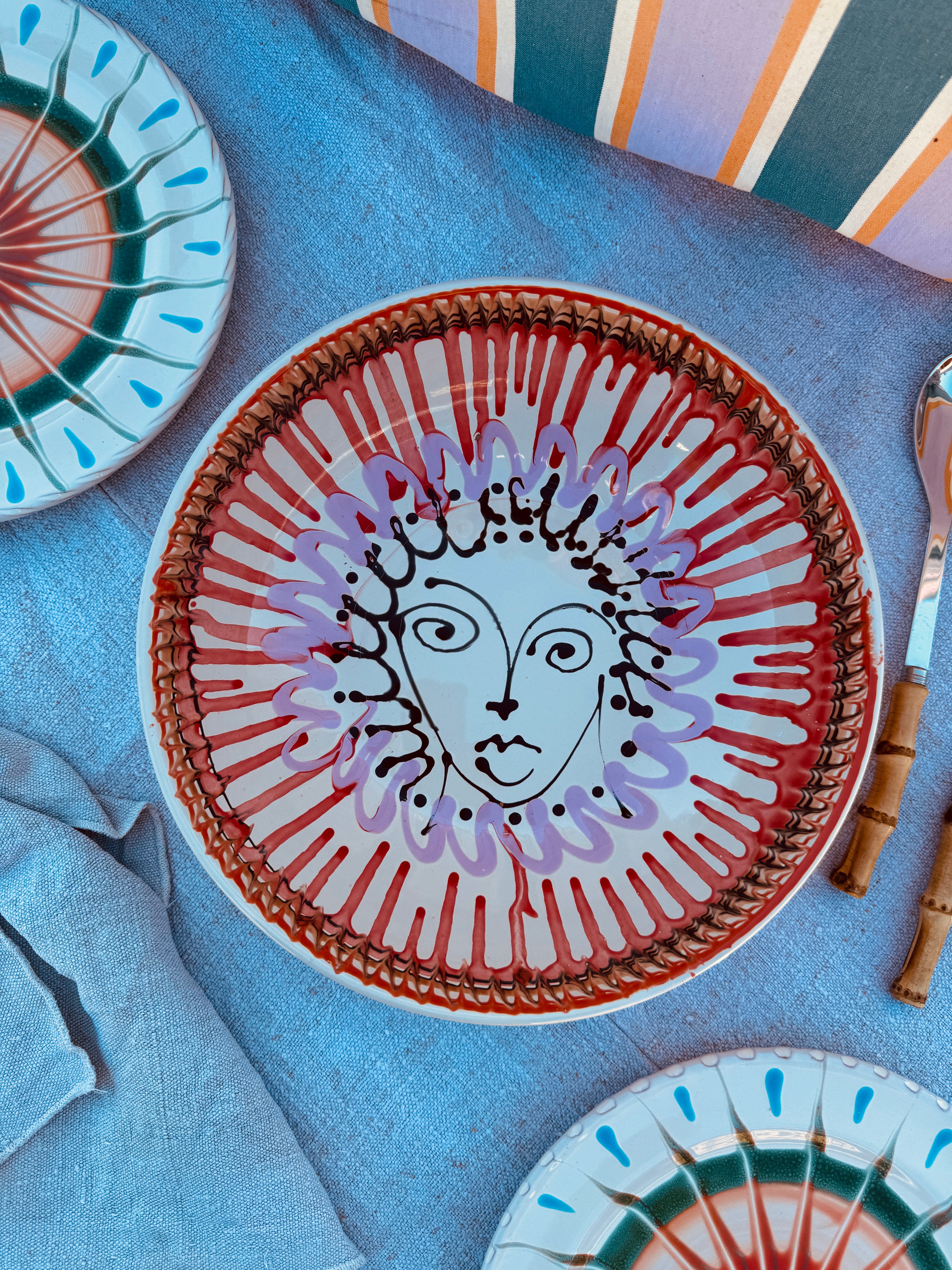 Salatschale Psychodelic & Viso - 30cm “Unikat Einzelstück - nur 1 x erhältlich"