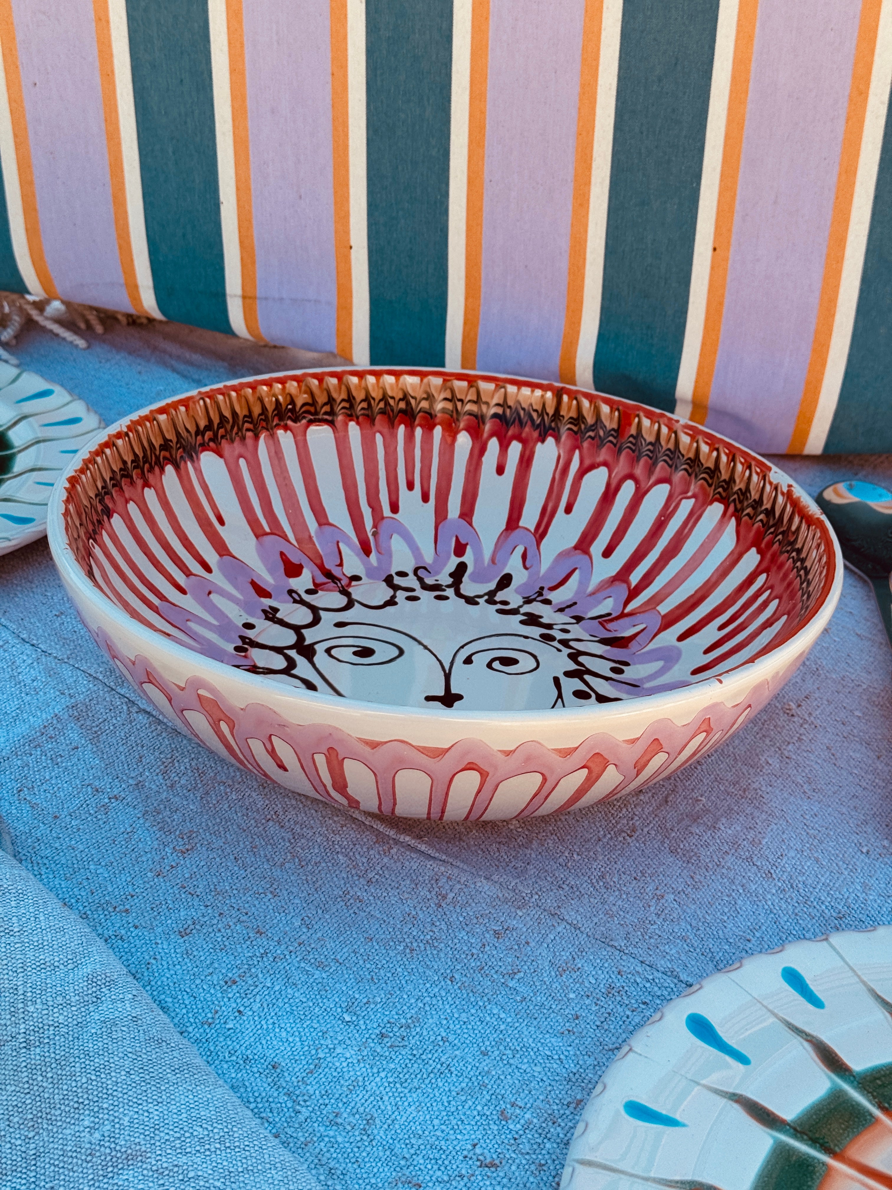 Salatschale Psychodelic & Viso - 30cm “Unikat Einzelstück - nur 1 x erhältlich"