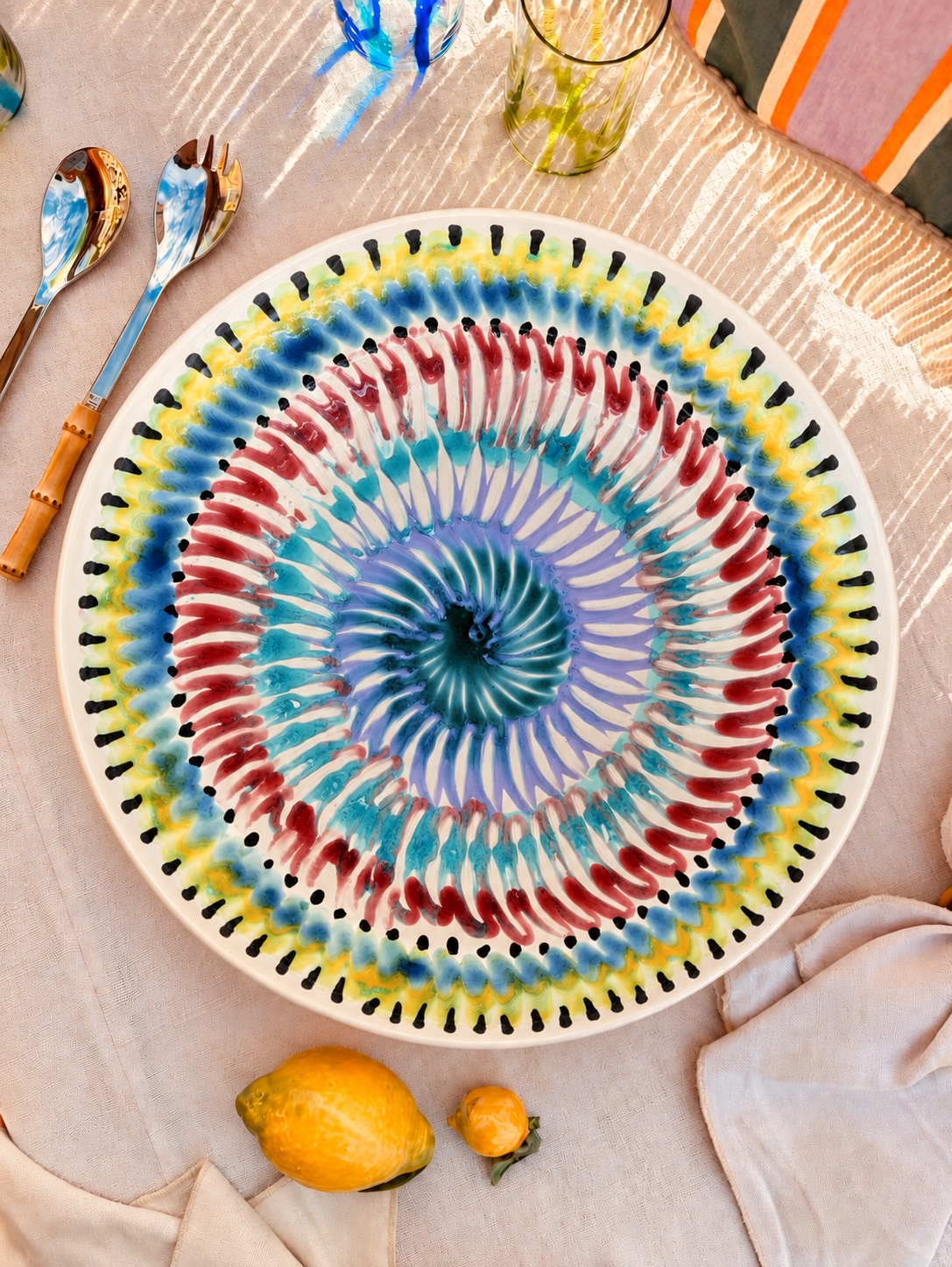 Studio Riviera Centerpiece Bowl 42 cm | Handmade in Italy