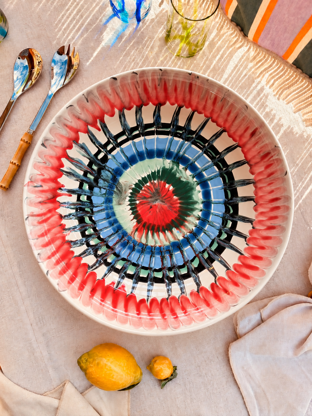 Studio Riviera Centerpiece Bowl 42 cm | Handmade in Italy