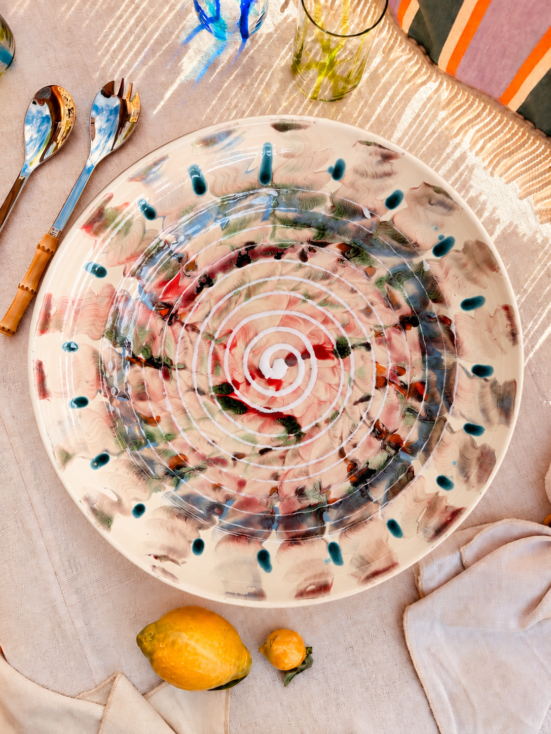 Studio Riviera Centerpiece Bowl 42 cm | Handmade in Italy