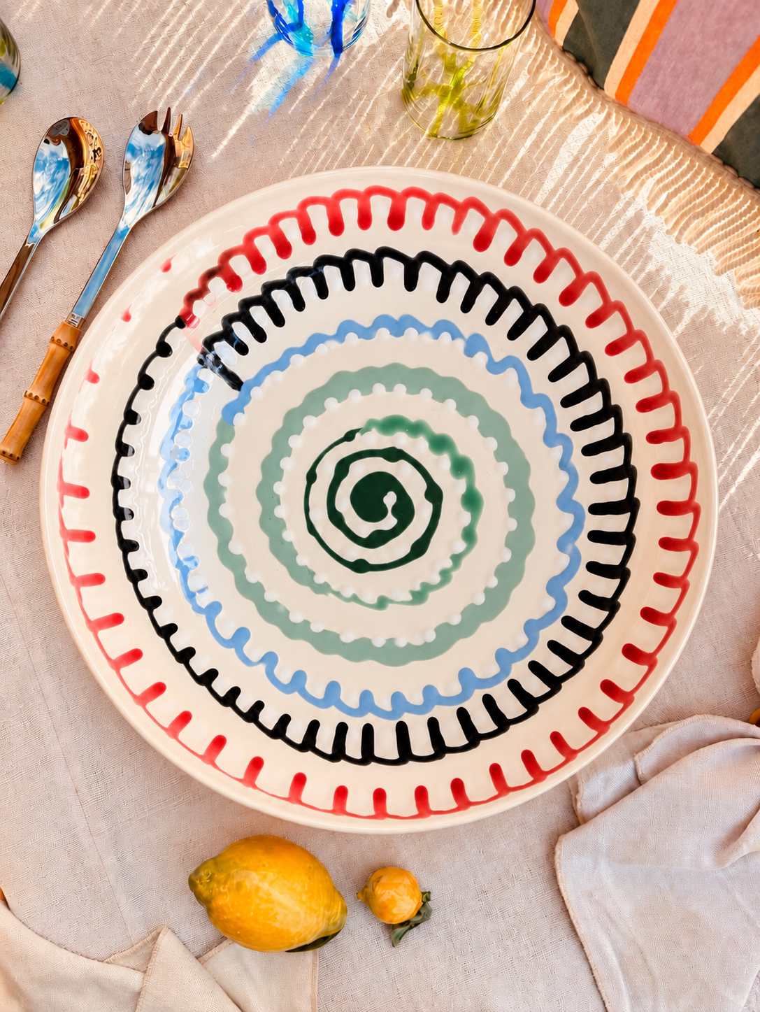 Studio Riviera Centerpiece Bowl 42 cm | Handmade in Italy