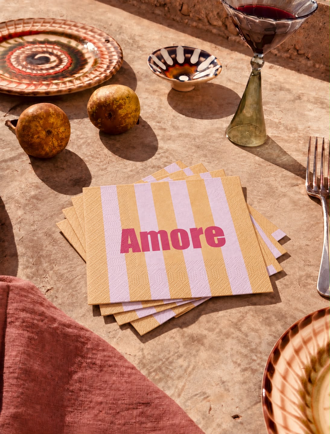 Papierservietten „Tavola Allegra“ | Amore, Ciao & Salute | 20 Stück
