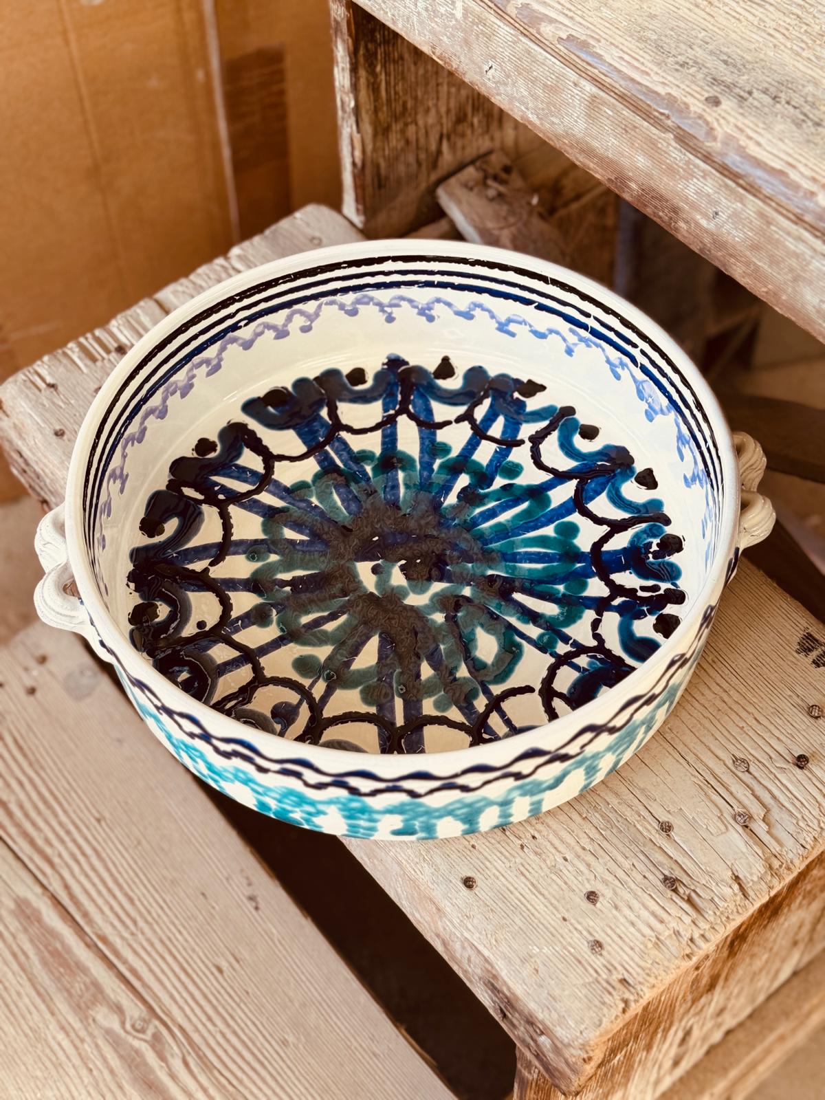 Psychodelic Salatschale & Ofenform „EINZELSTÜCK" 34cm