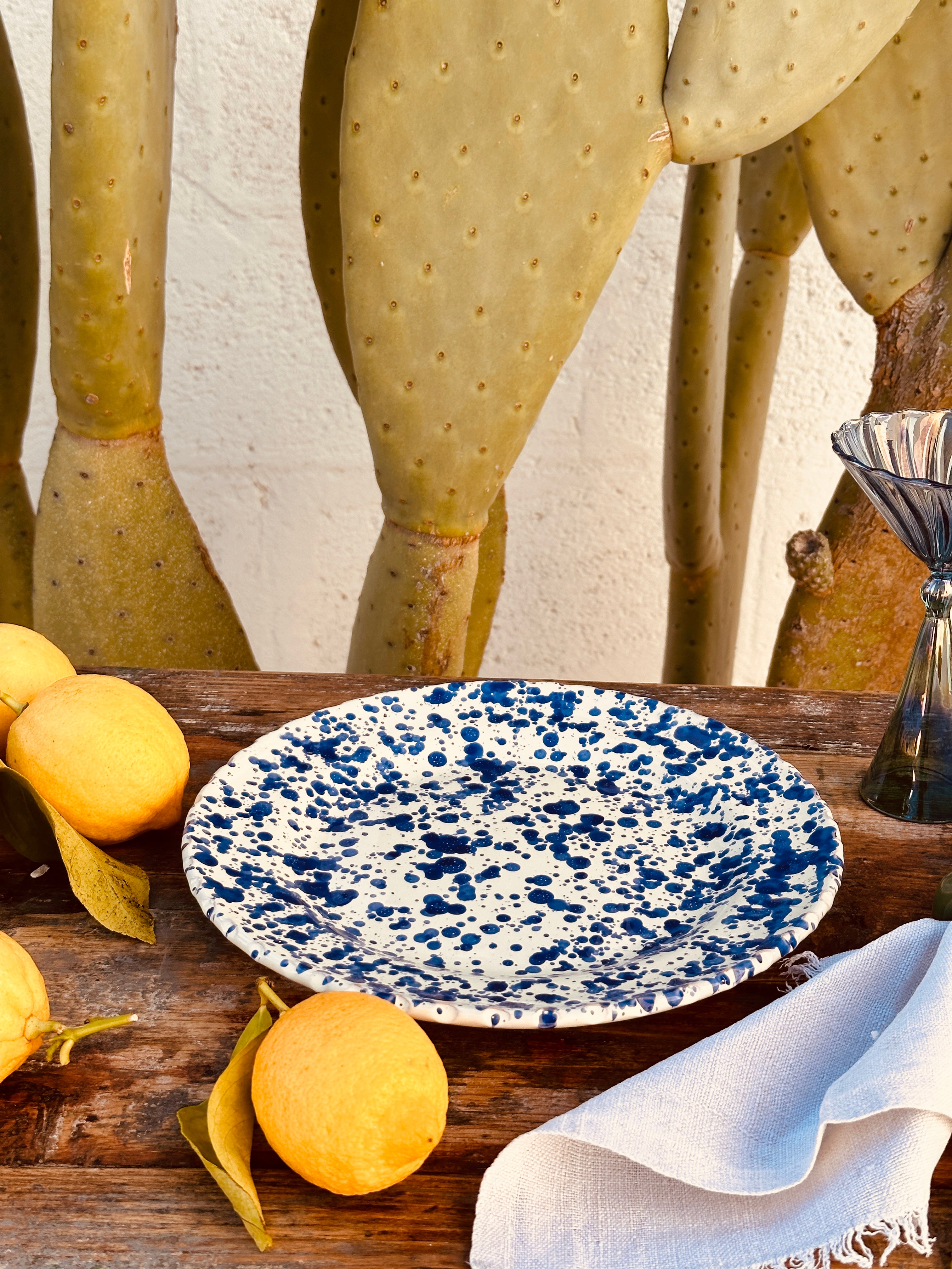 Schizzato Dinner Plate "Blu"