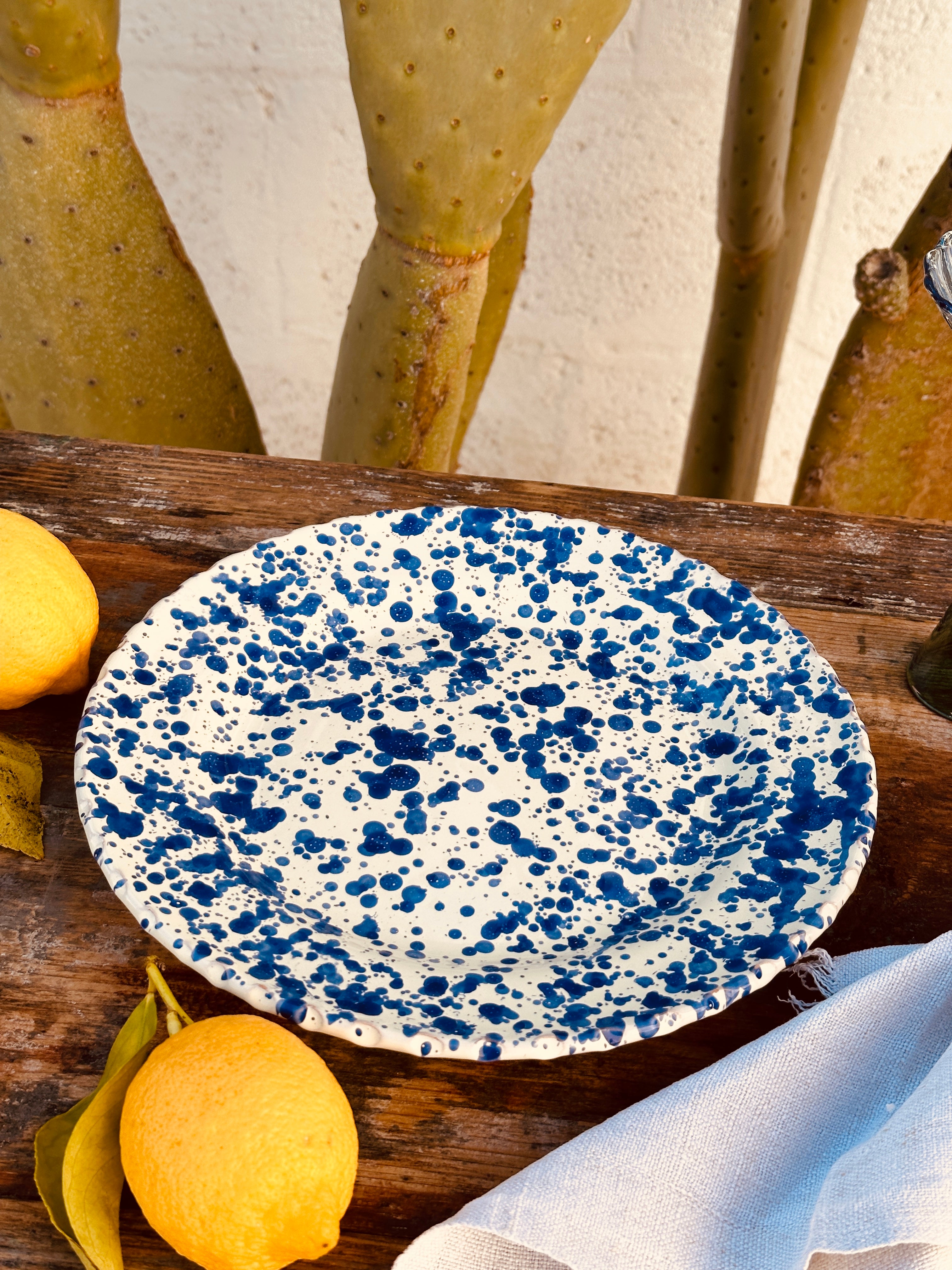 Schizzato Dinner Plate "Blu"