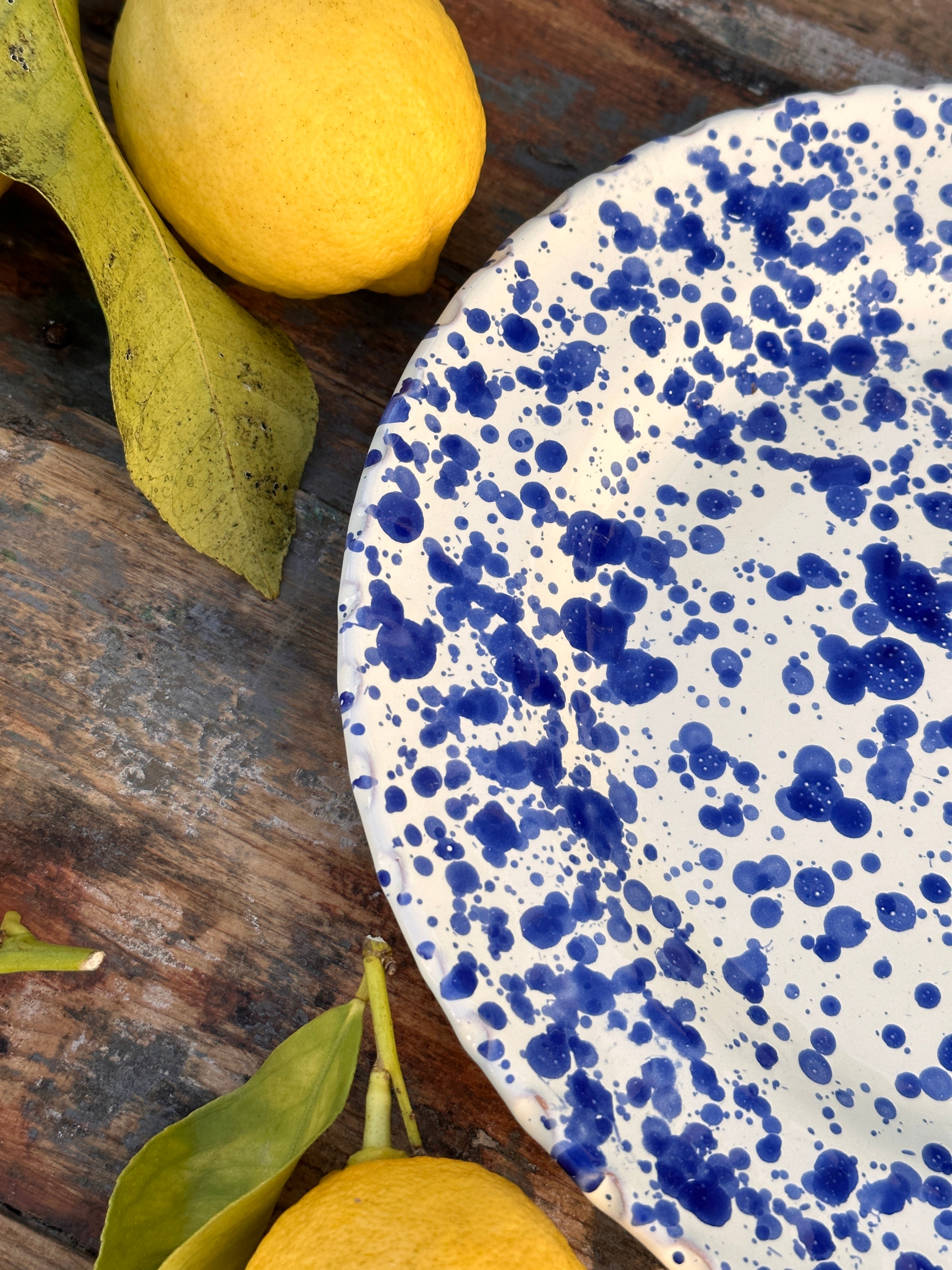Schizzato Dinner Plate "Blu"