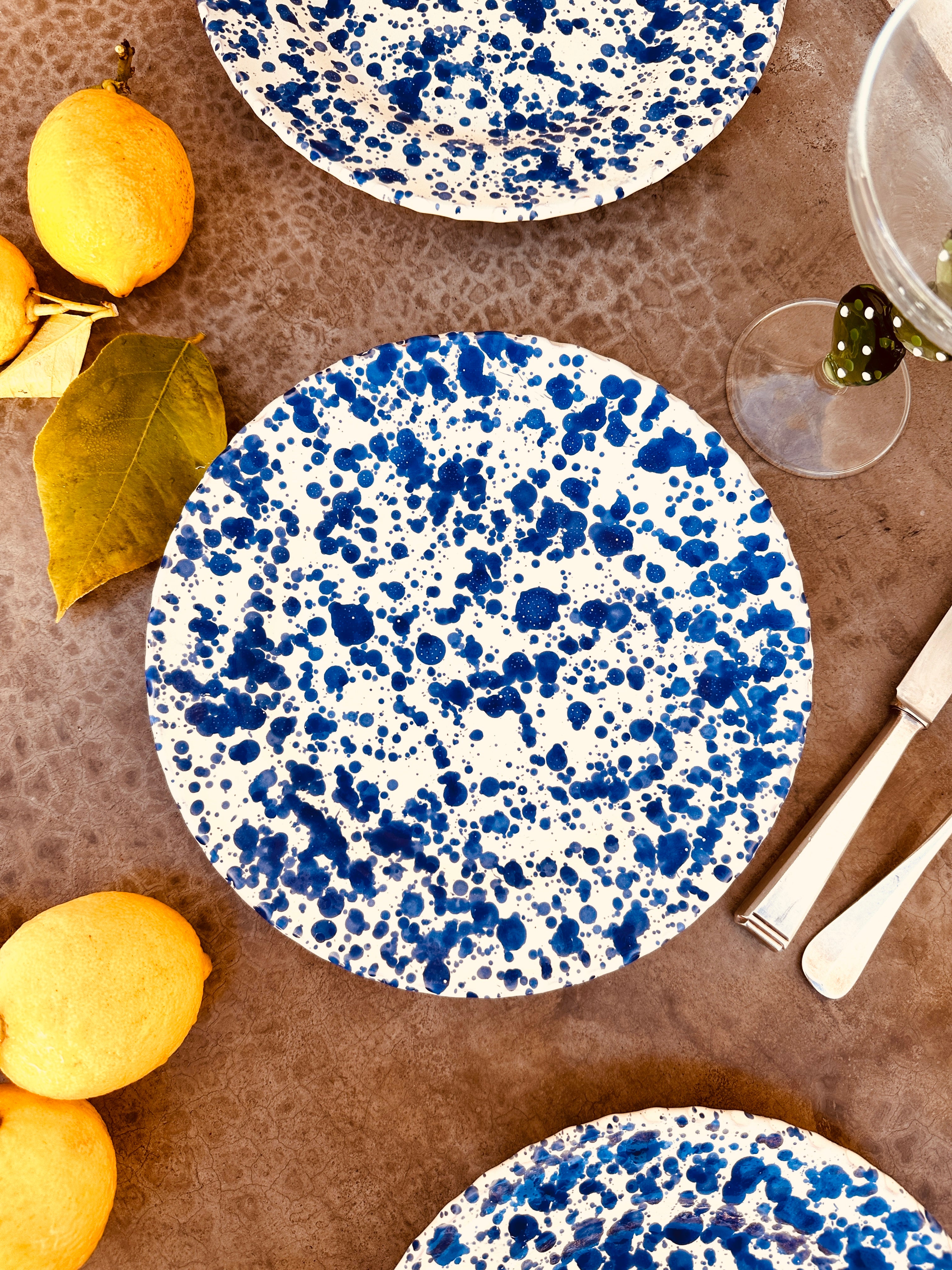 Schizzato Dinner Plate "Blu"