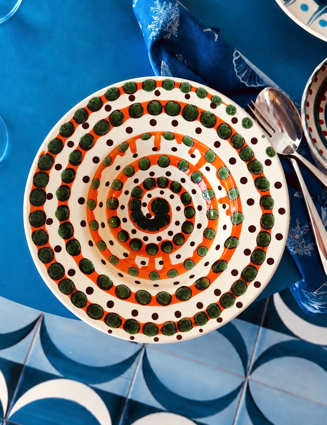 Handgefertigte Pastaschale 25 cm | Cappello di Prete