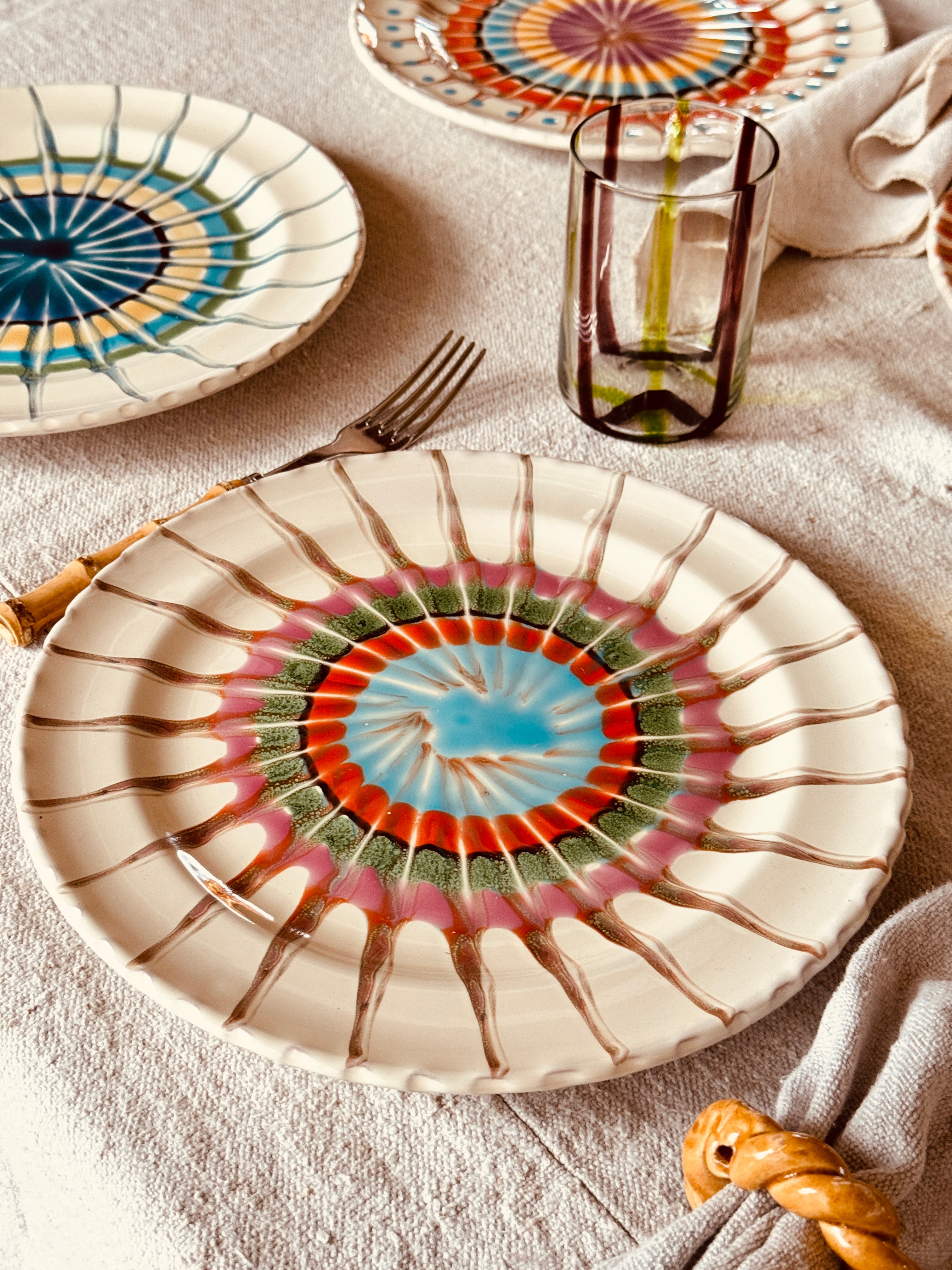 Psychodelic Speiseteller 27cm "Magic Mix" 6er Set