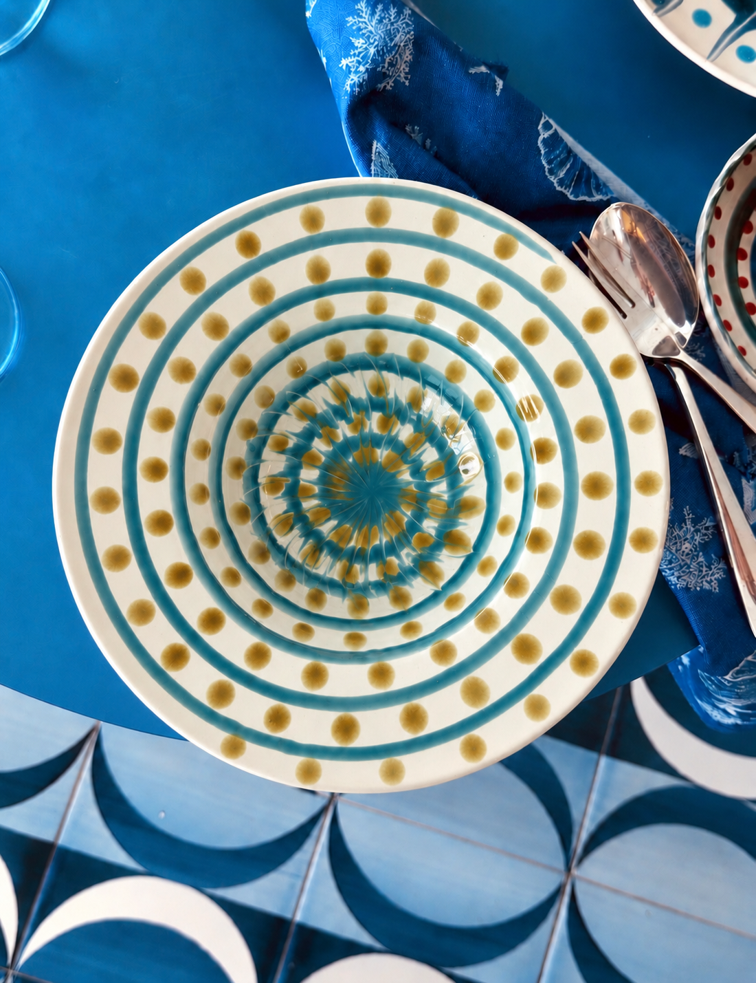 Handgefertigte Pastaschale 25 cm | Cappello di Prete