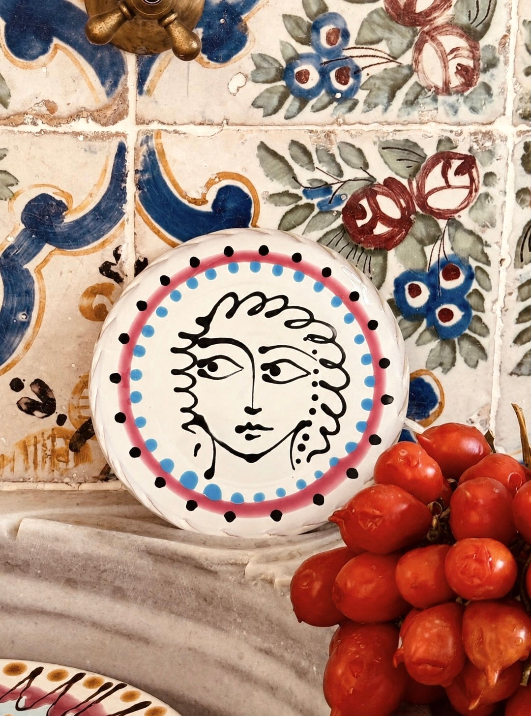 Handgefertigter kleiner Teller 16 cm | Dessert- & Brotteller "La Principessa"