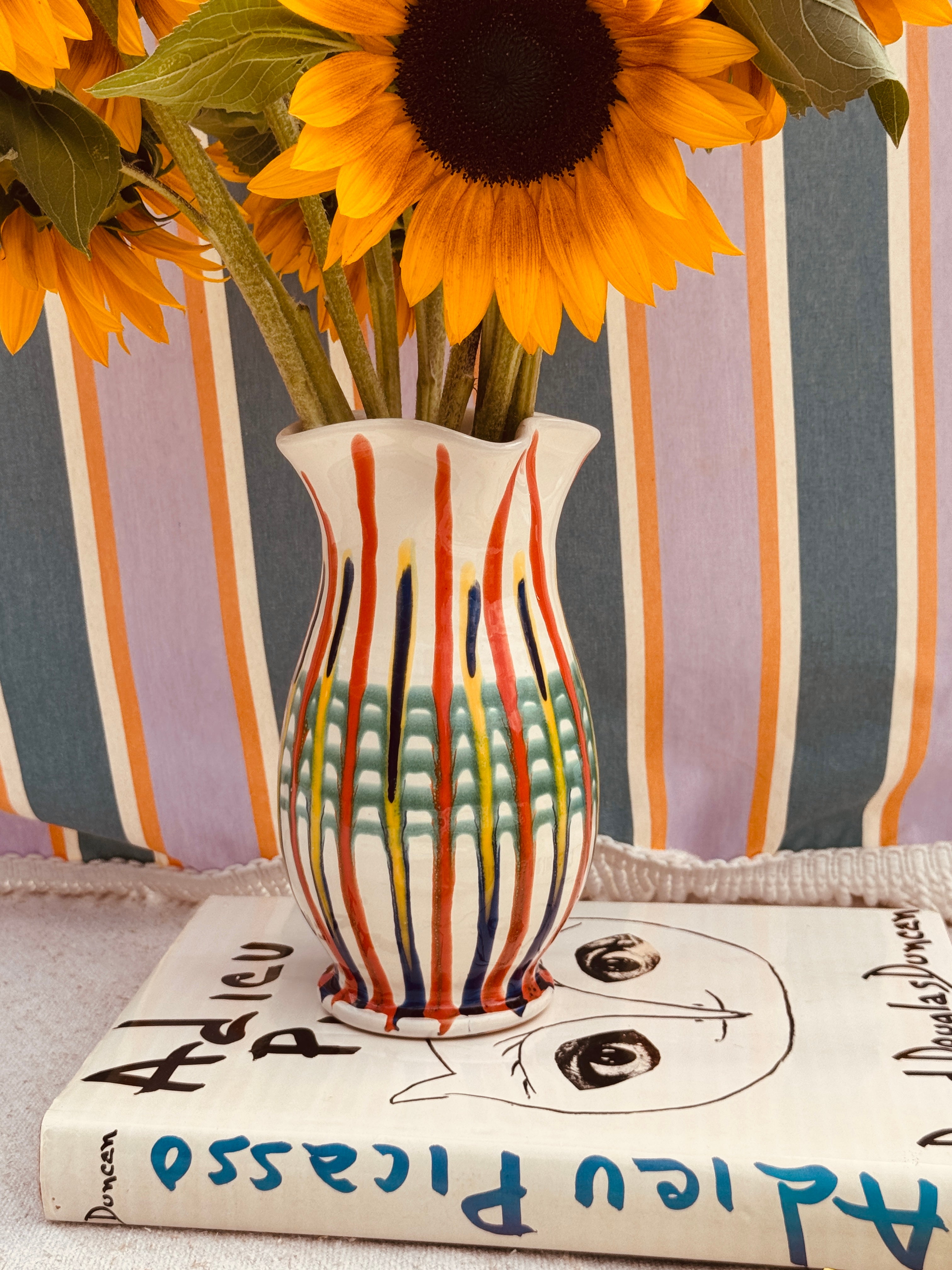 Psychodelic Vaso 22cm "un Mazzo di Fiori variopinto Due"