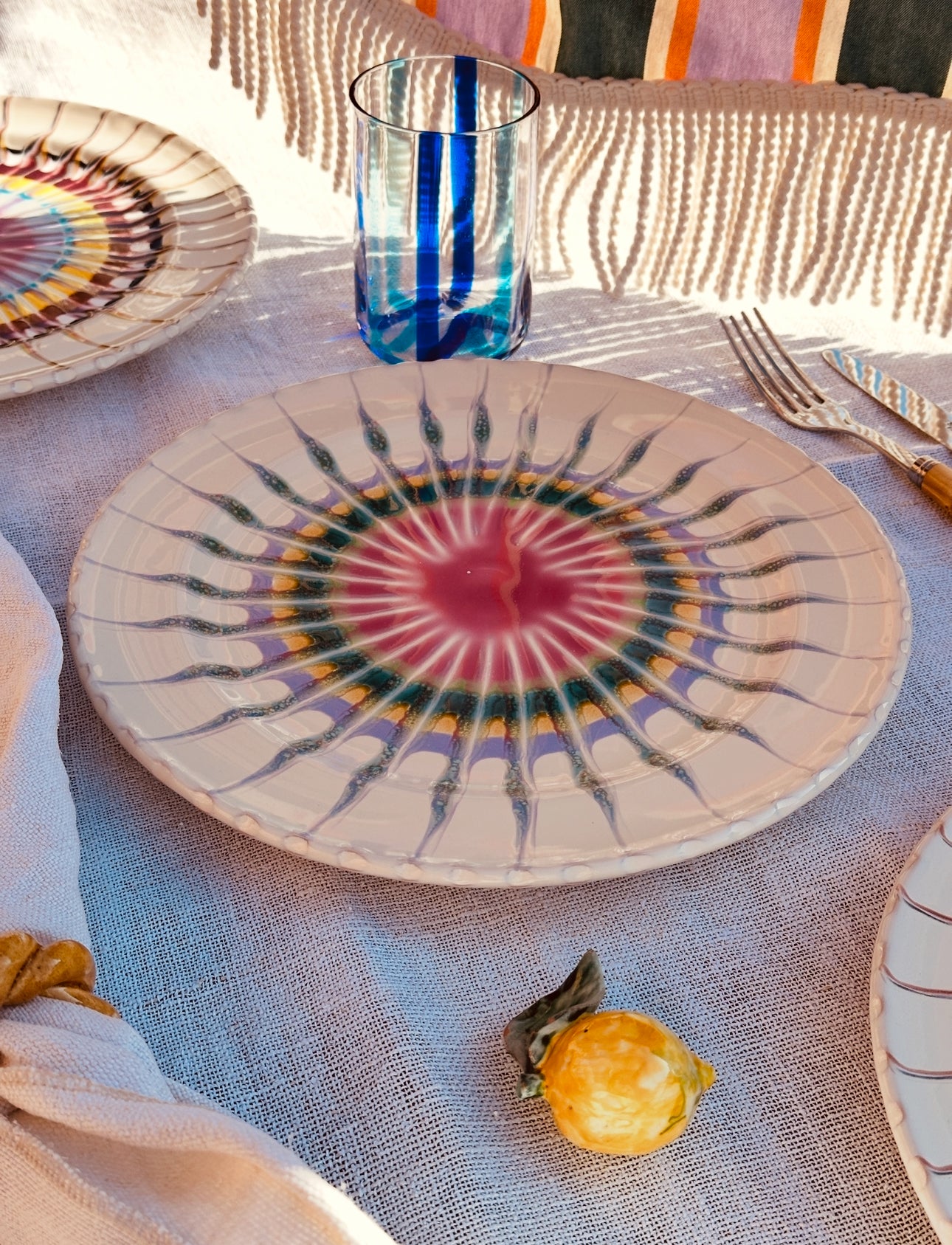Psychodelic Dinner Plate - 27cm "Michelangelo Antonioni"