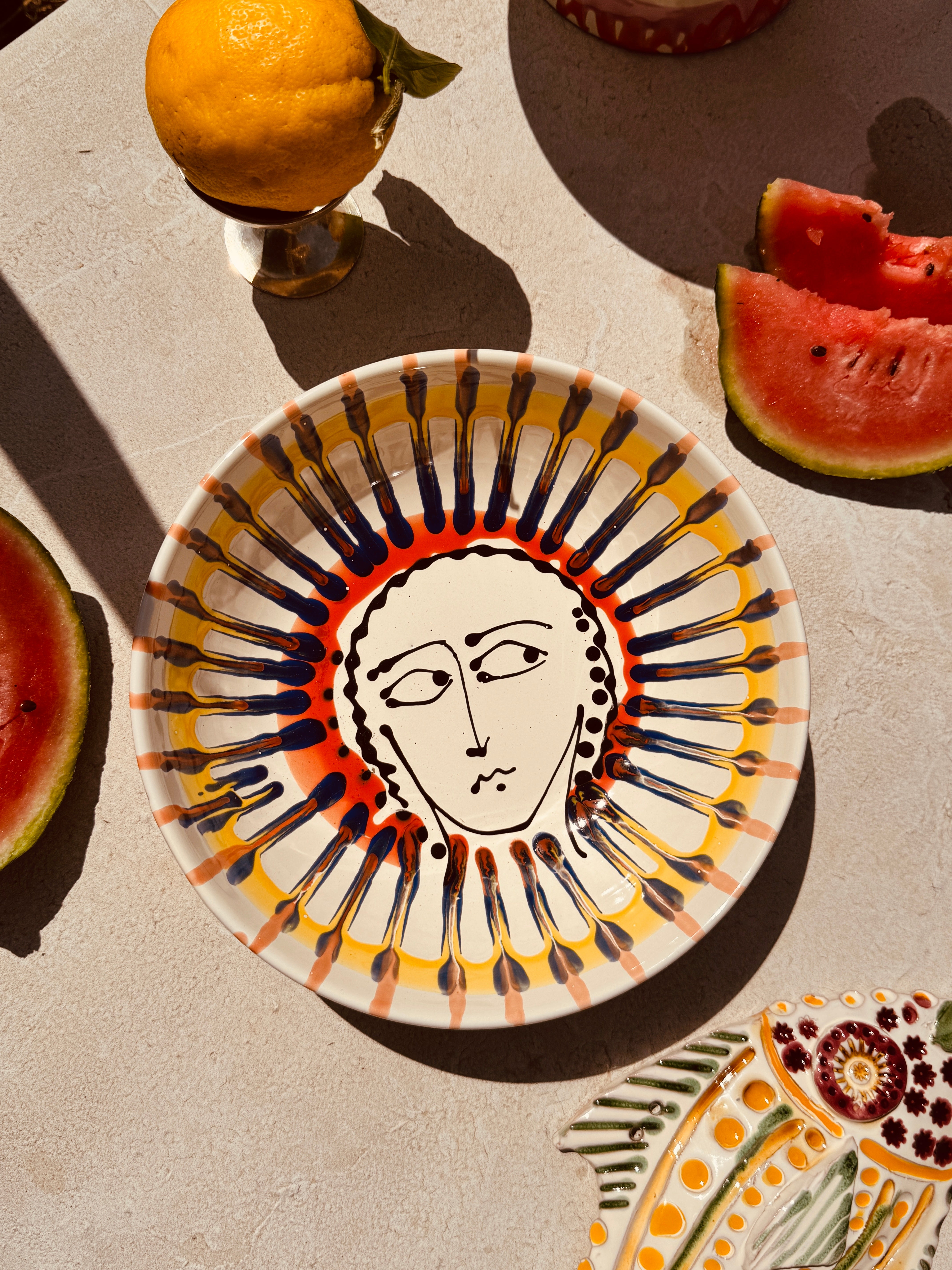 Psychodelic & Viso Salad Bowl  - 26cm  "Maria from Pugli"