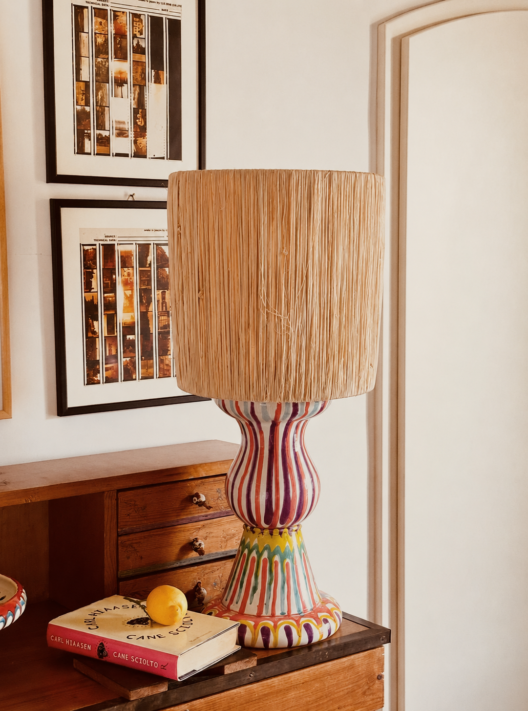 Handgefertigte Keramik Tischlampe 67 cm | Grand Hotel Casa Riviera