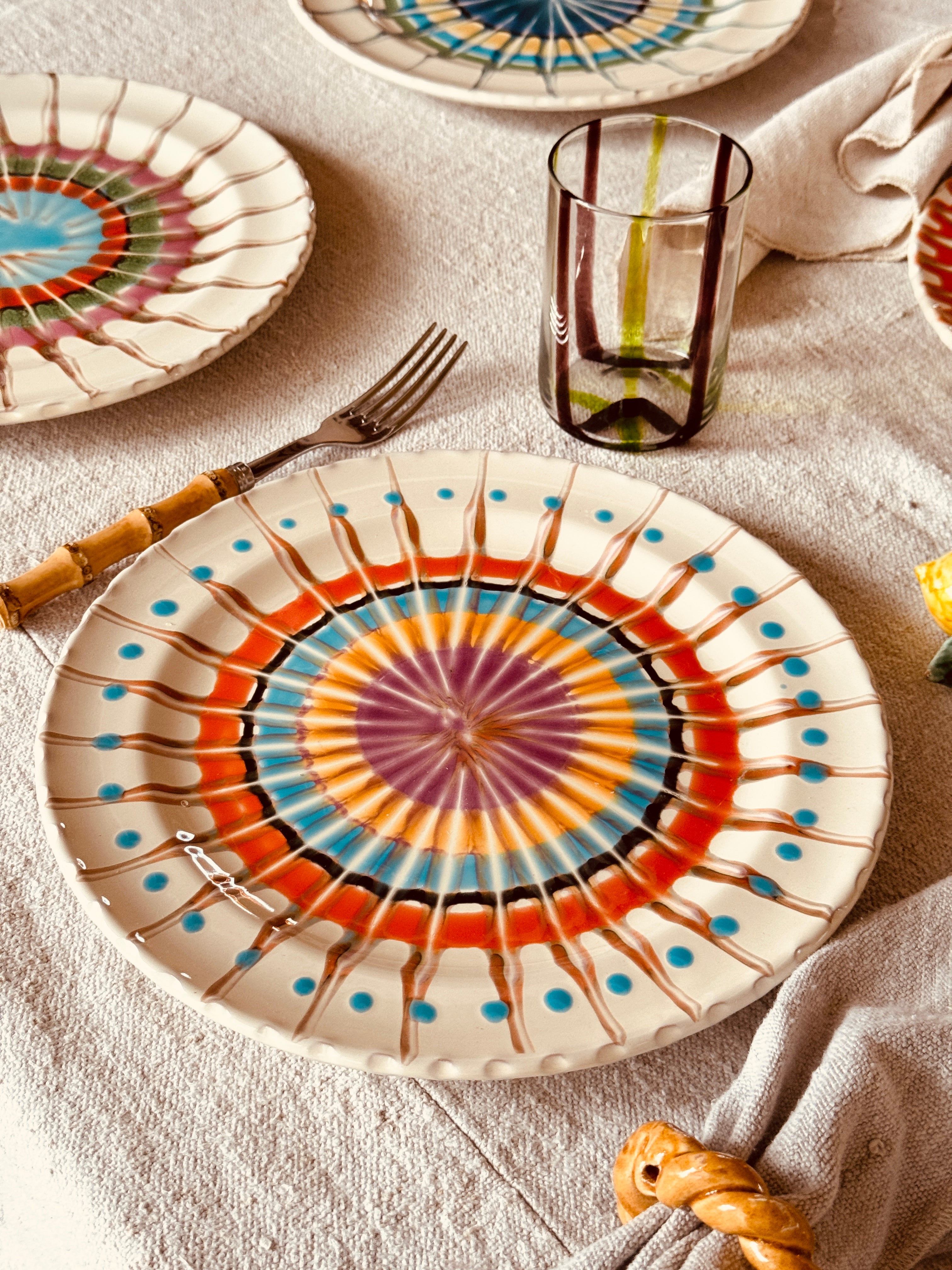 Psychodelic Speiseteller 27cm "Magic Mix" 6er Set