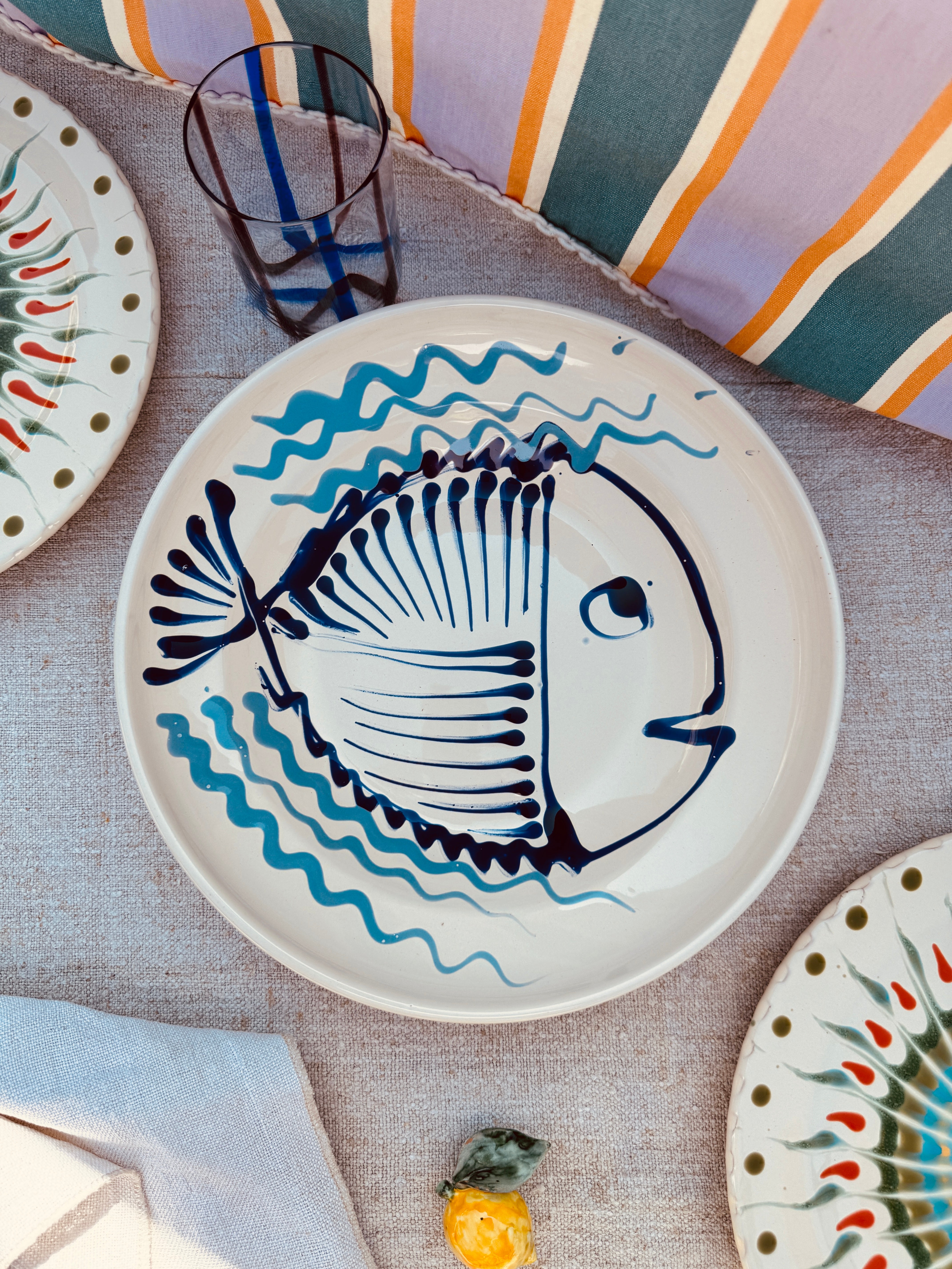 Flat Psychodelic Bowl  "Adriatico“