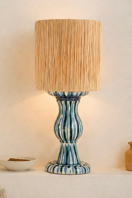 Handgefertigte Keramik Tischlampe 67 cm | Grand Hotel Casa Riviera