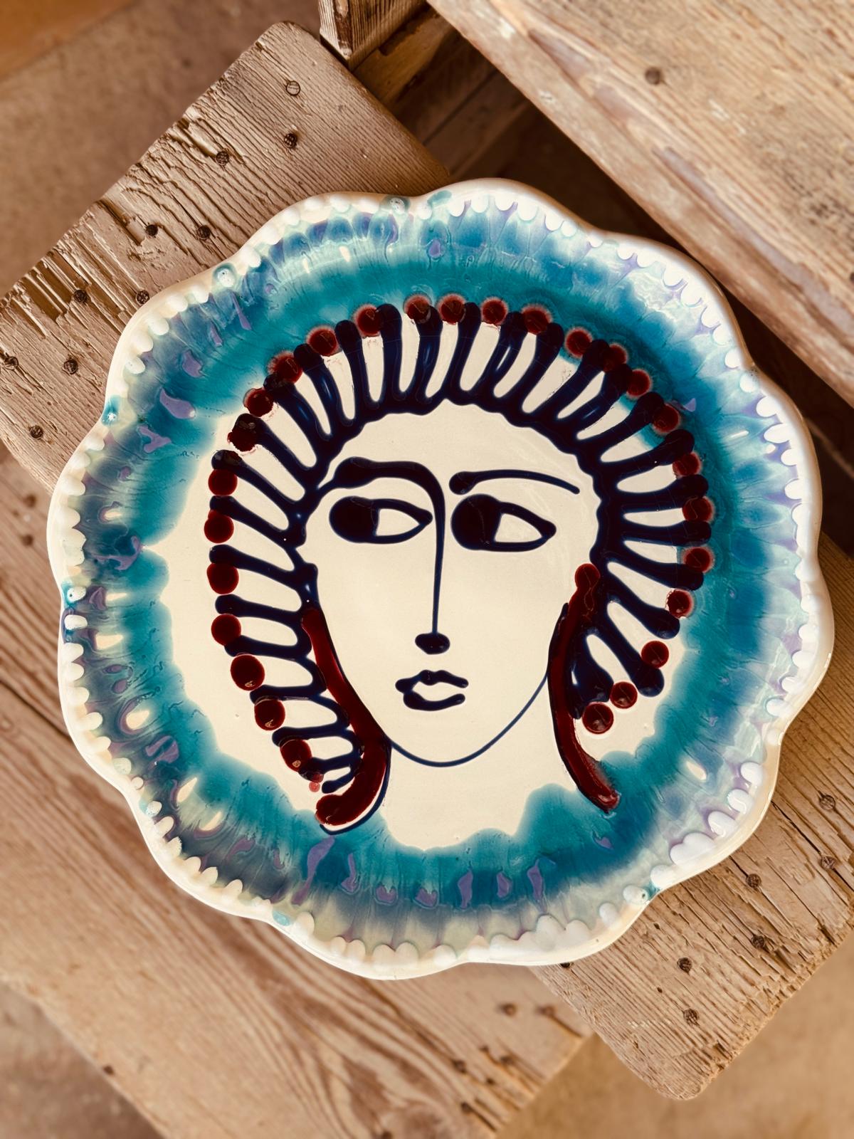 Psychodelic & Viso Servierteller  "Casina Trovanza" EINZELSTÜCK