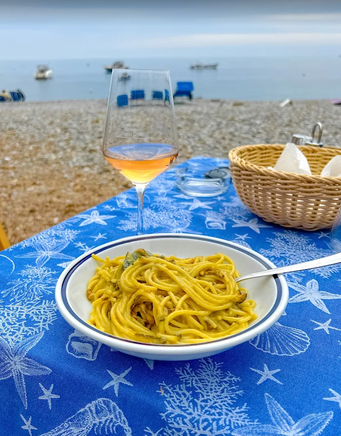 Heavy Cotton Tableclothes “Mare profondo e blu di Nerano"  150 x 150