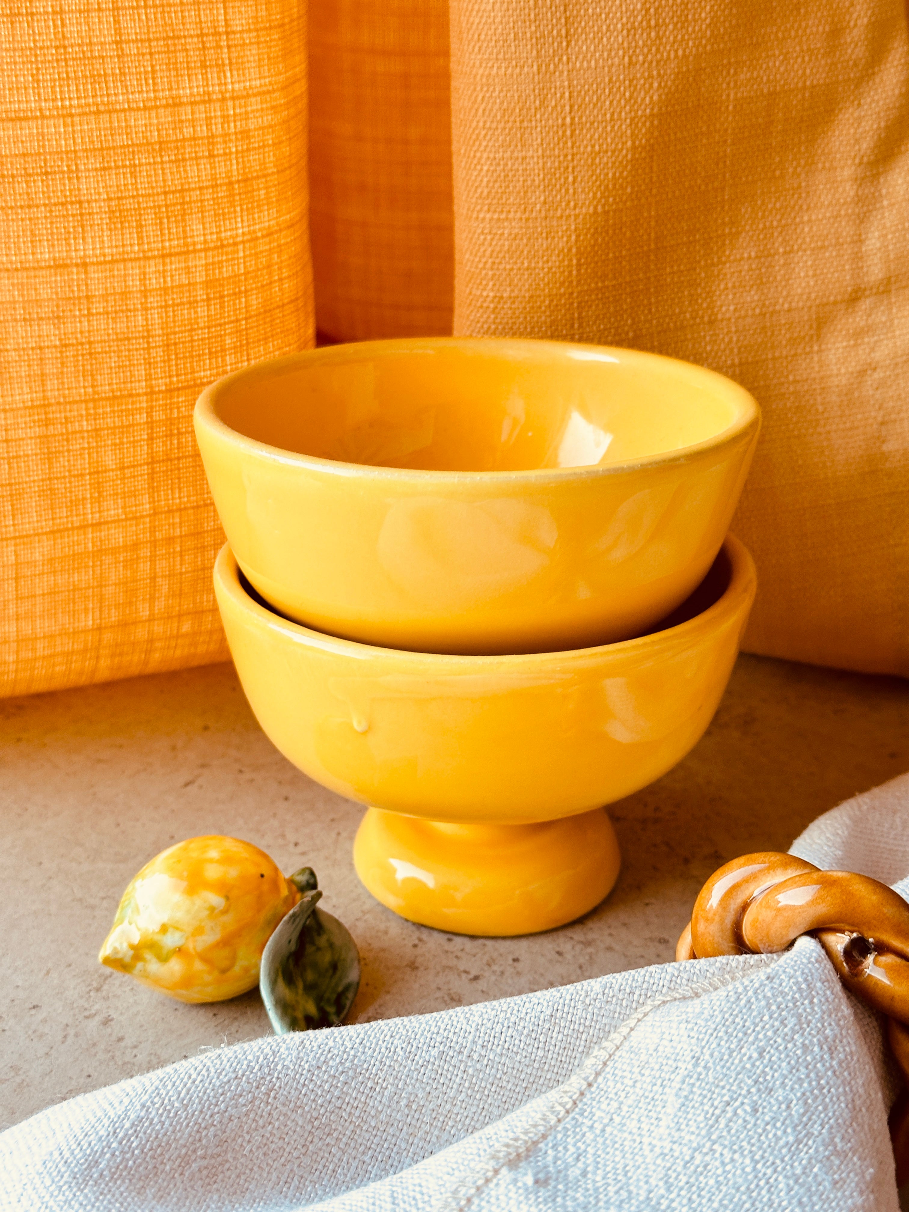 Uni Gelato Bowl Set of 2 "Limone"