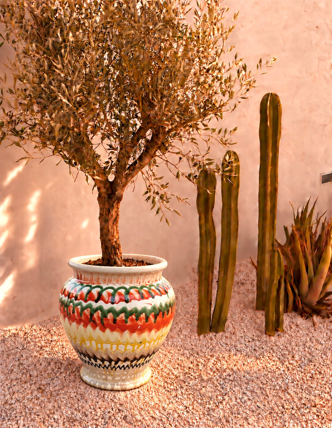 Italian Ceramic Planter | Handmade Outdoor Pot 38cm