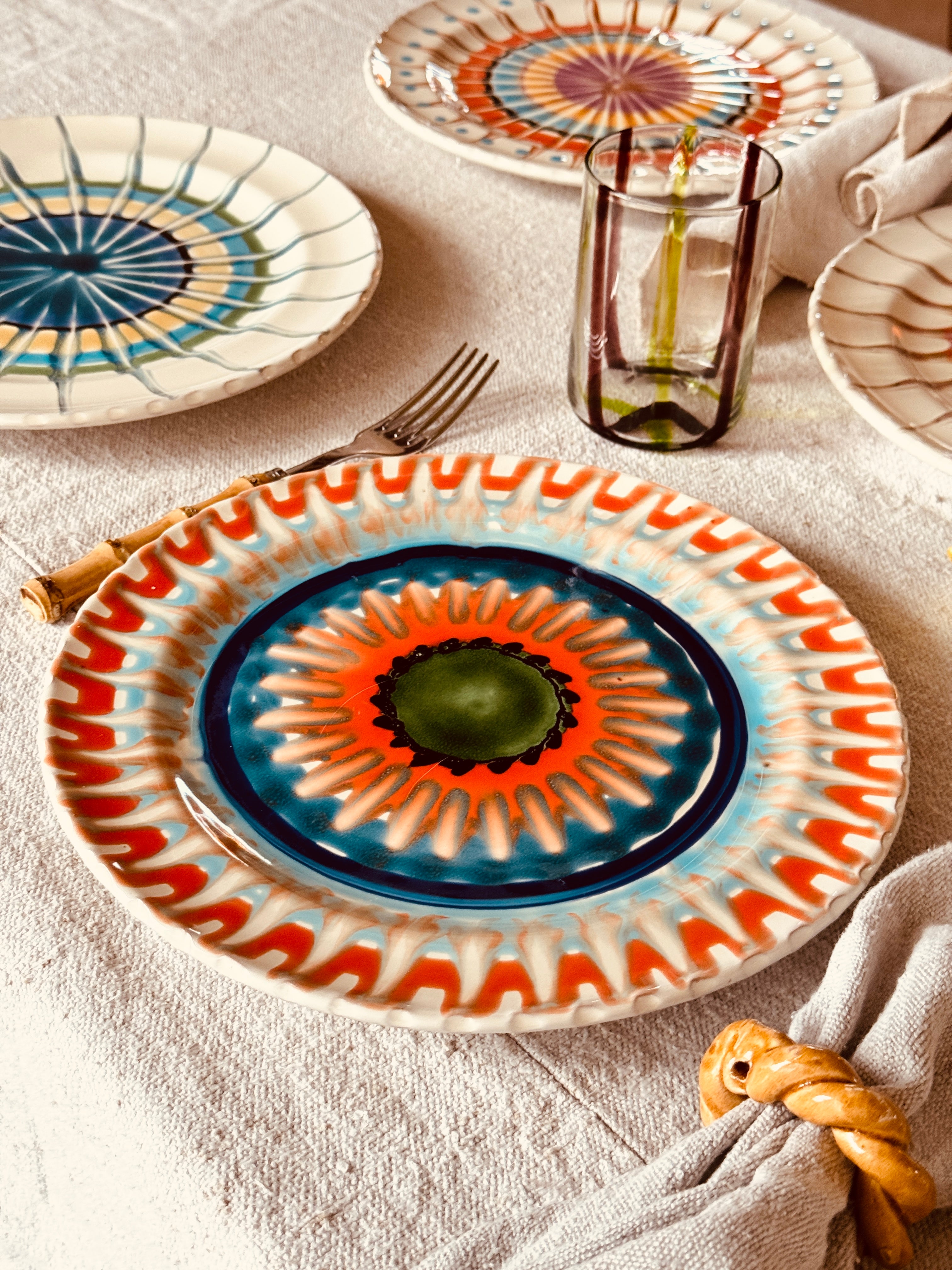 Psychodelic Speiseteller 27cm "Magic Mix" 6er Set