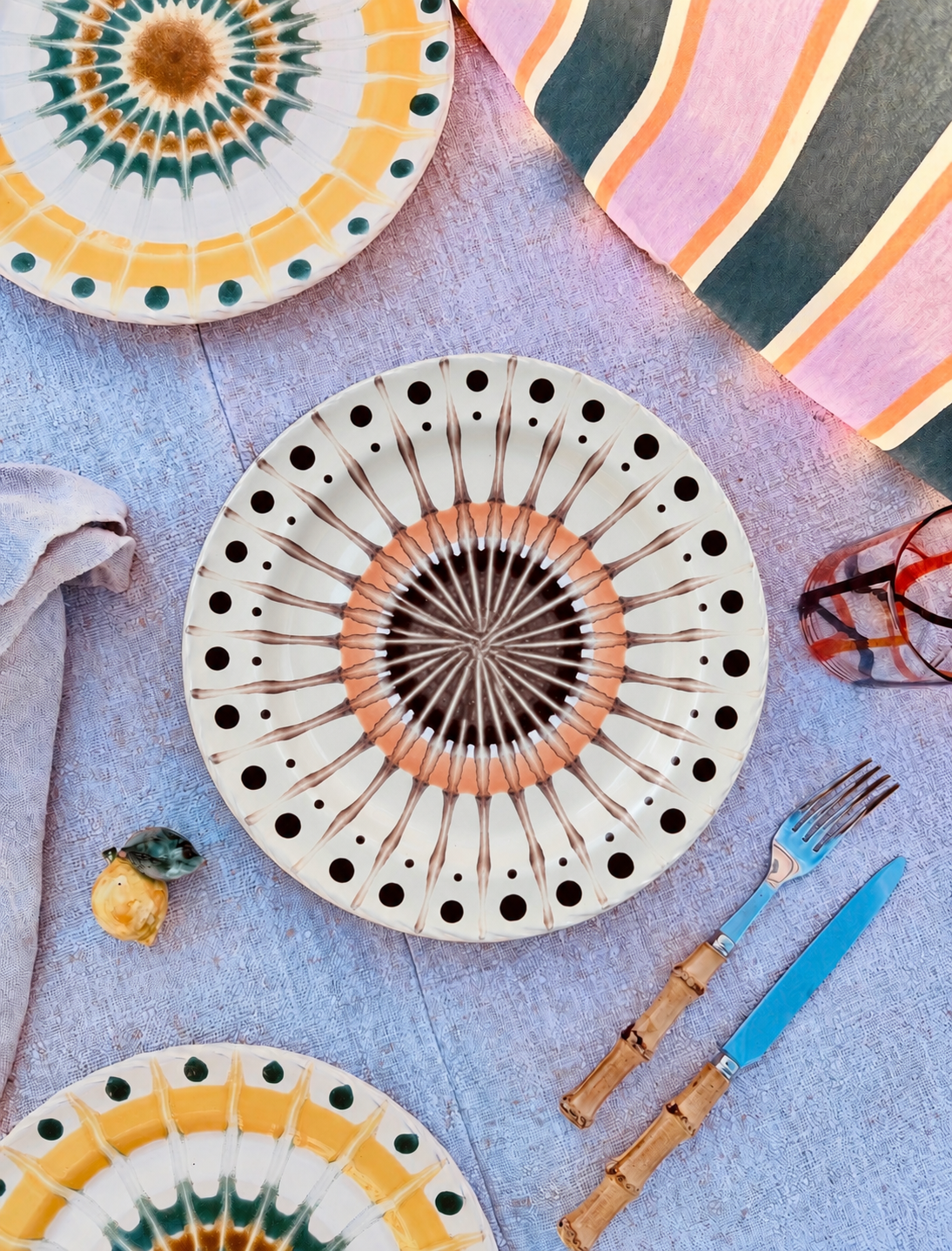 Handmade Italian Dinner Plate 27 cm | Large Ceramic Plate