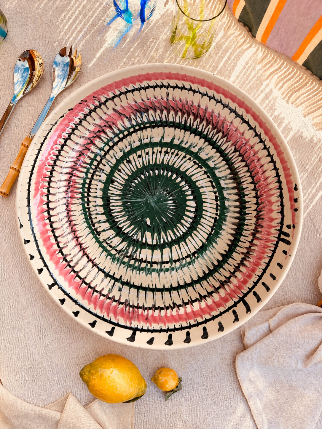 Studio Riviera Centerpiece Schale 42 cm | Handgefertigt in Italien