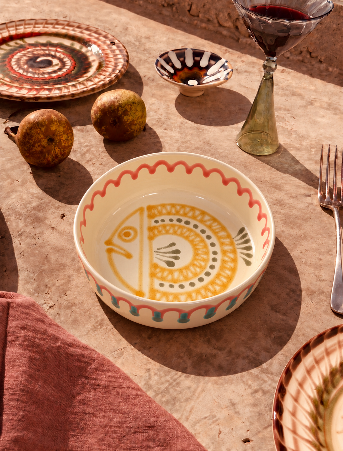 Handgemachte Schale aus Süditalien "Lido Bowl Riviera" 