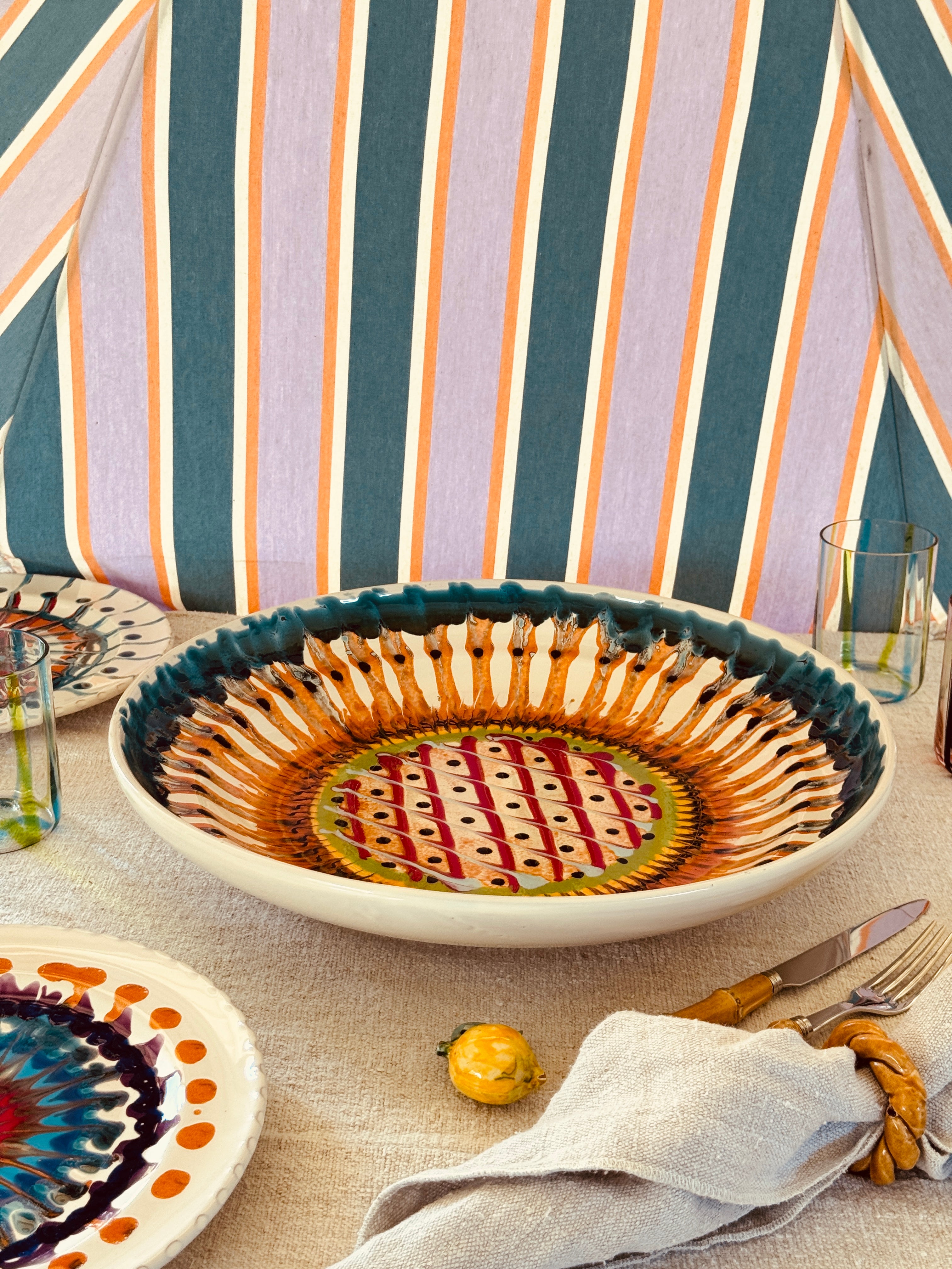 Studio Riviera Centerpiece Bowl 42 cm | Handmade in Italy
