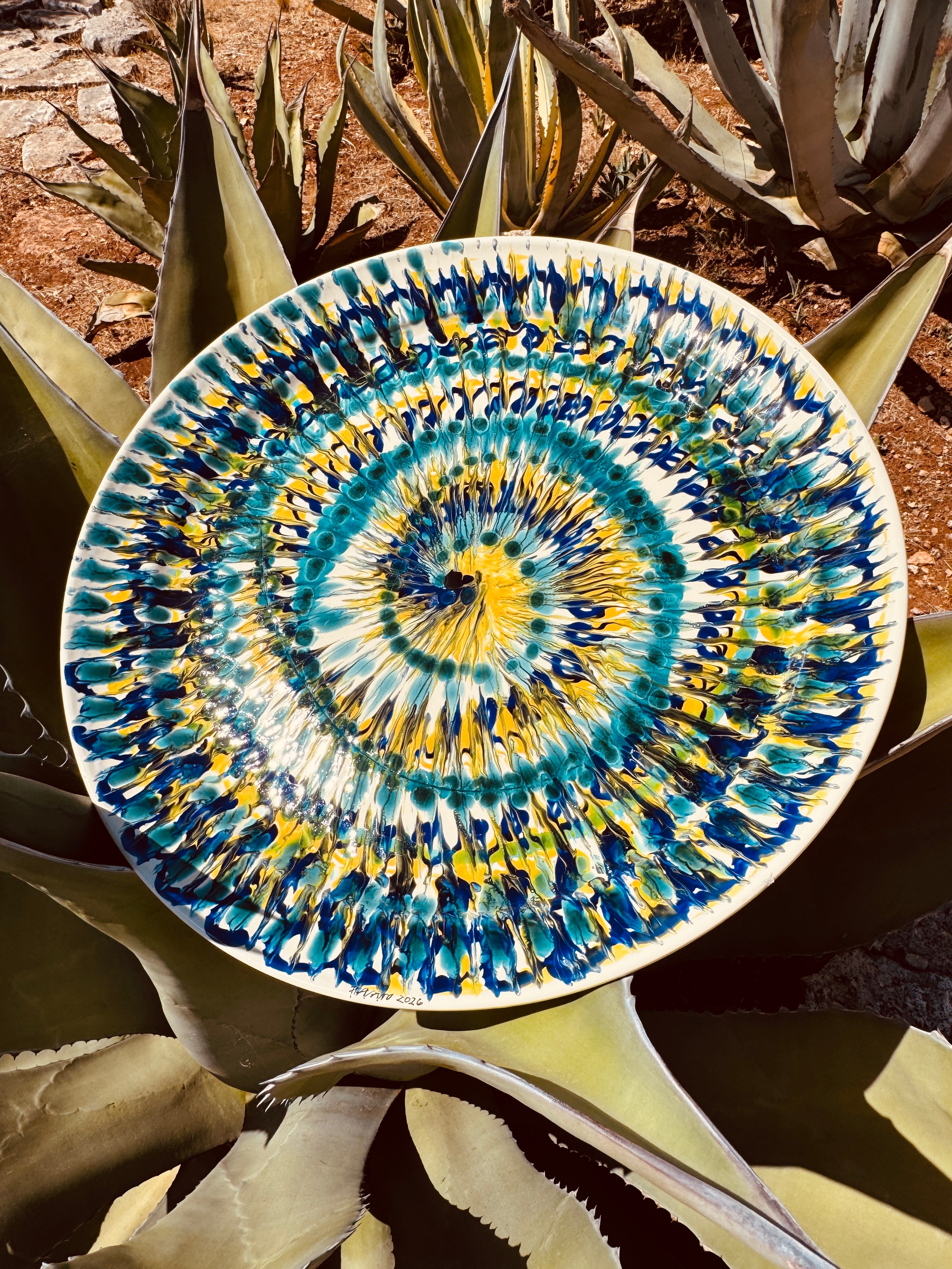 Studio Riviera Centerpiece Bowl 52 cm | One of a Kind Italian Ceramic Art