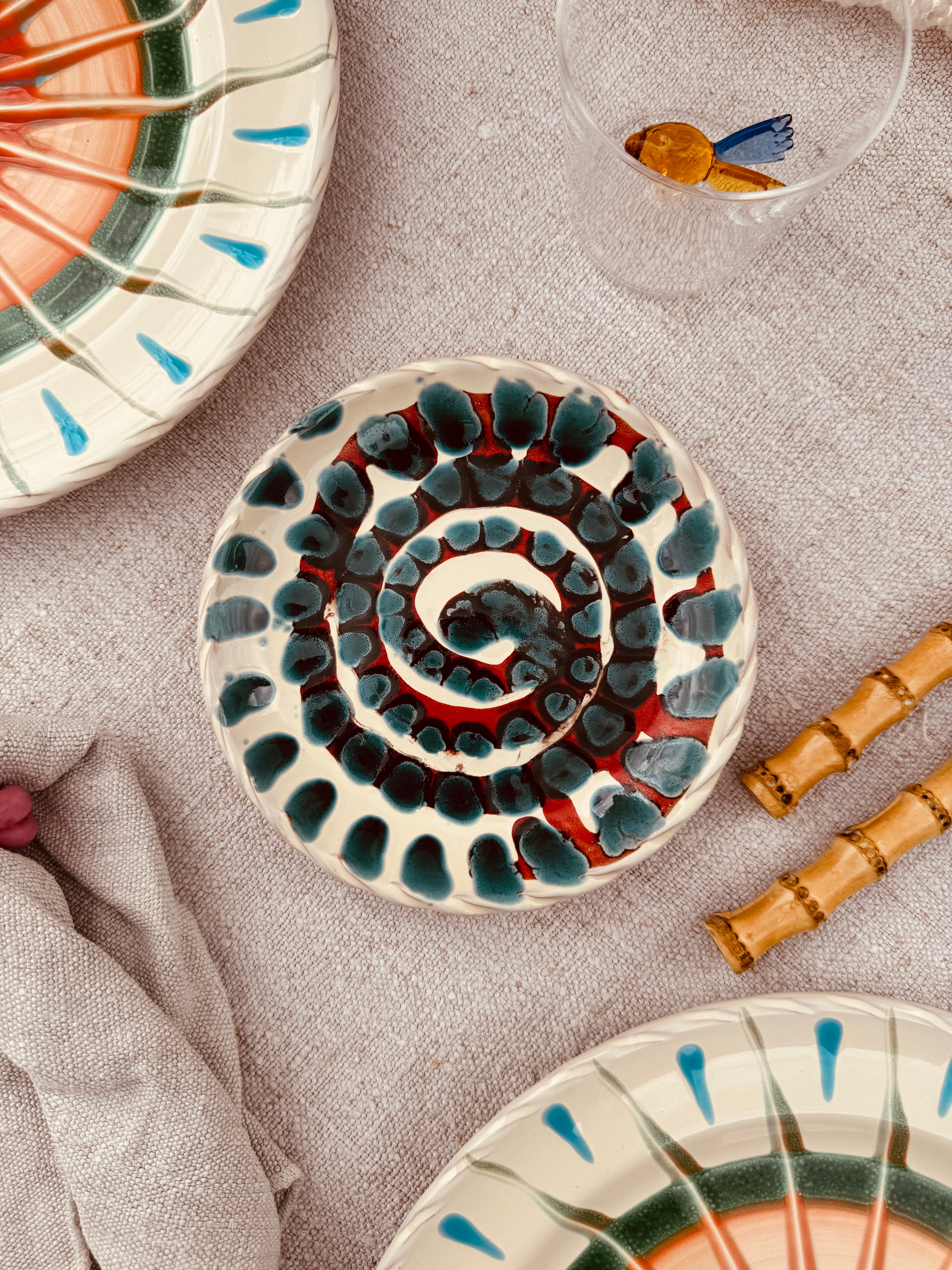 Unique Psychodelic Fruit Plate - 16cm "Opera Unica"
