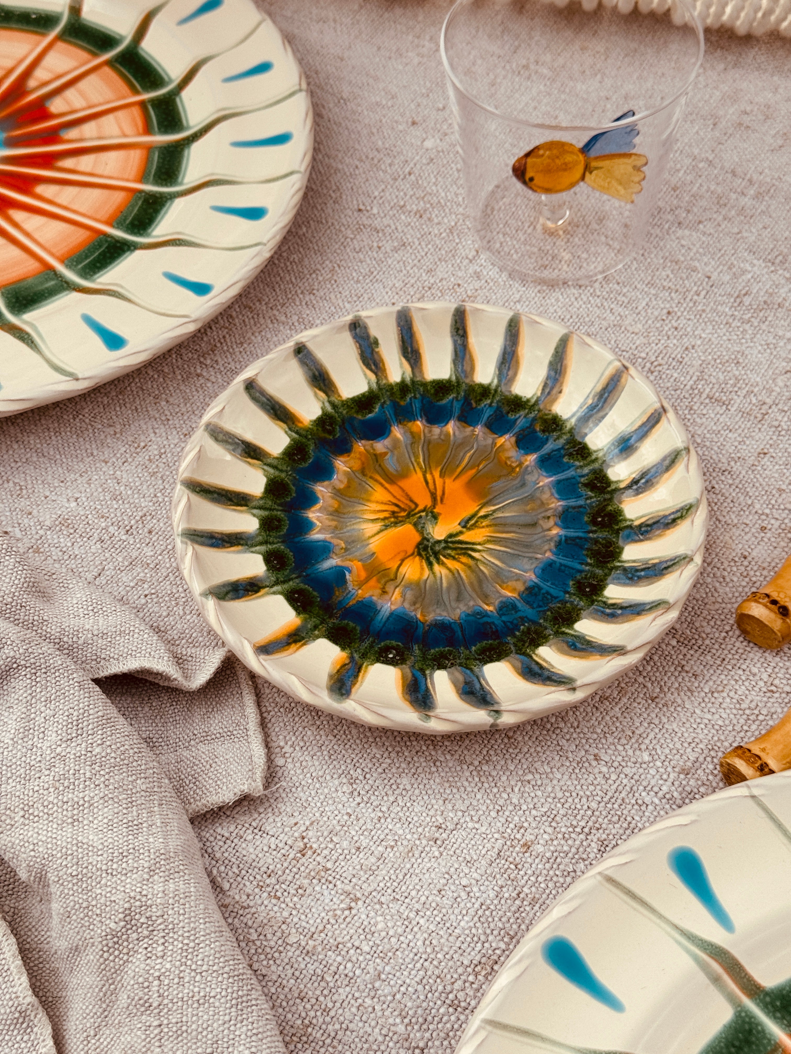 Unique Psychodelic Fruit Plate - 16cm "Opera Unica"