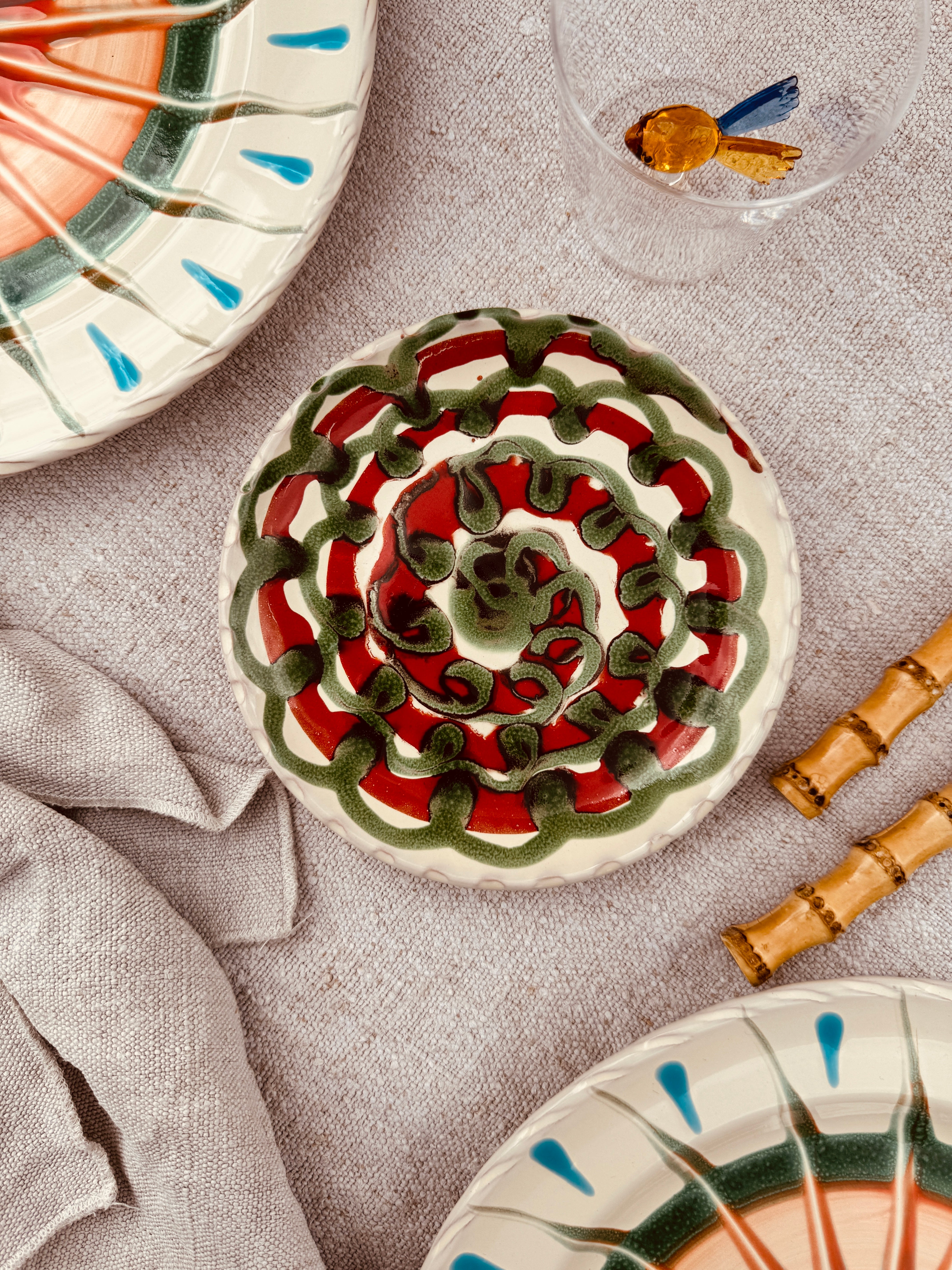 Unique Psychodelic Fruit Plate - 16cm "Opera Unica"