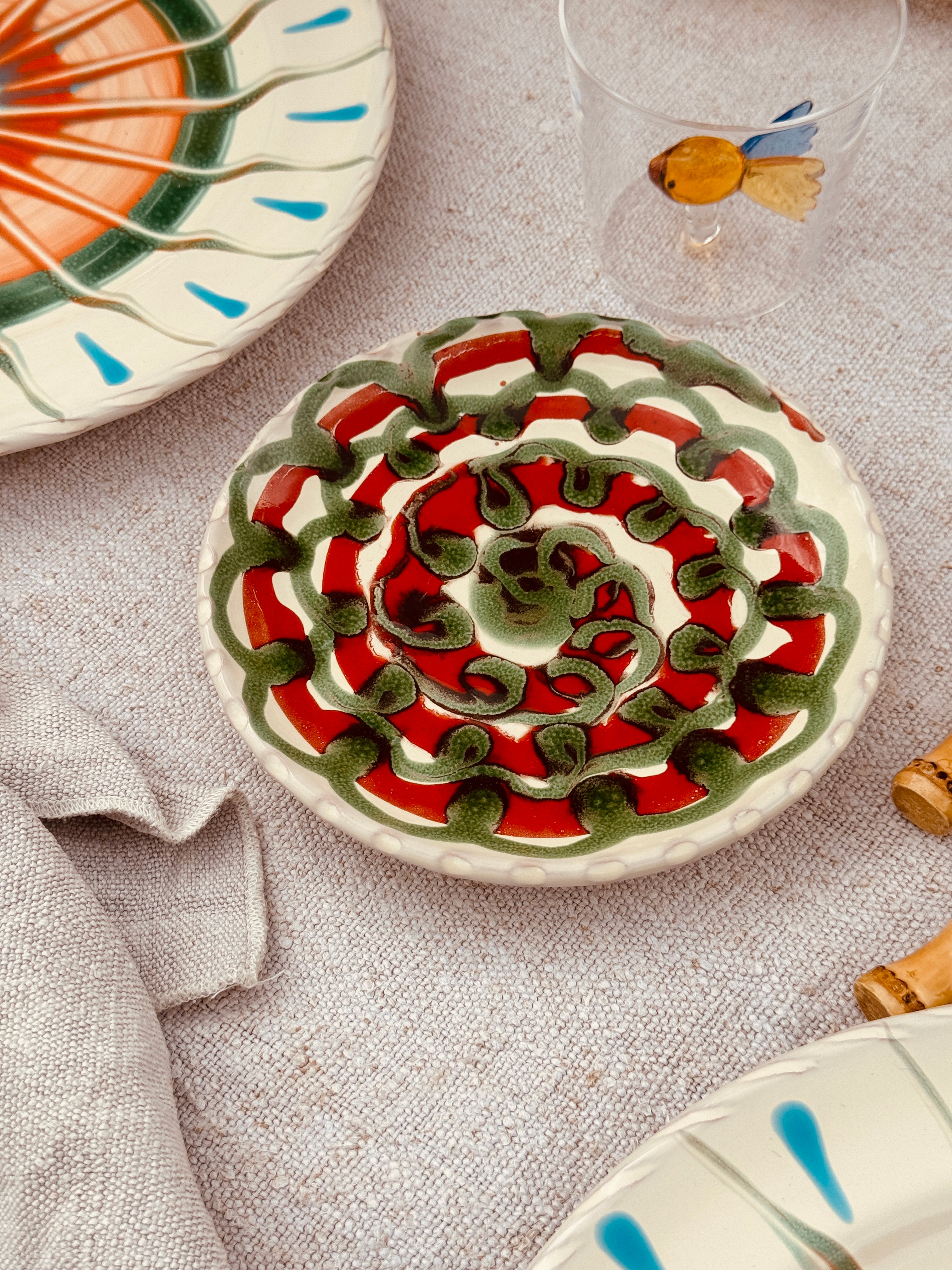 Unique Psychodelic Fruit Plate - 16cm "Opera Unica"