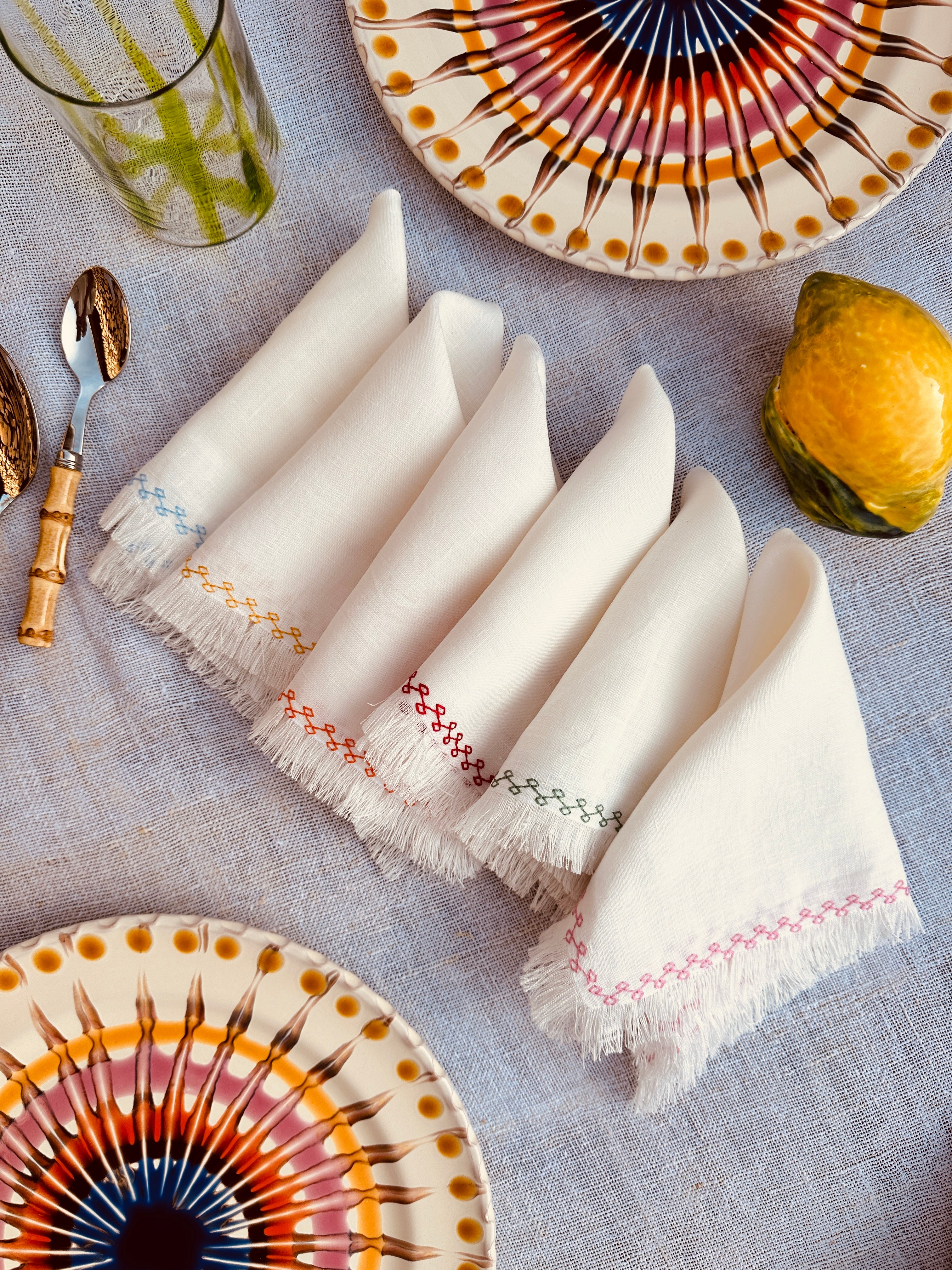 Light Linen Napkin  - Set of 6